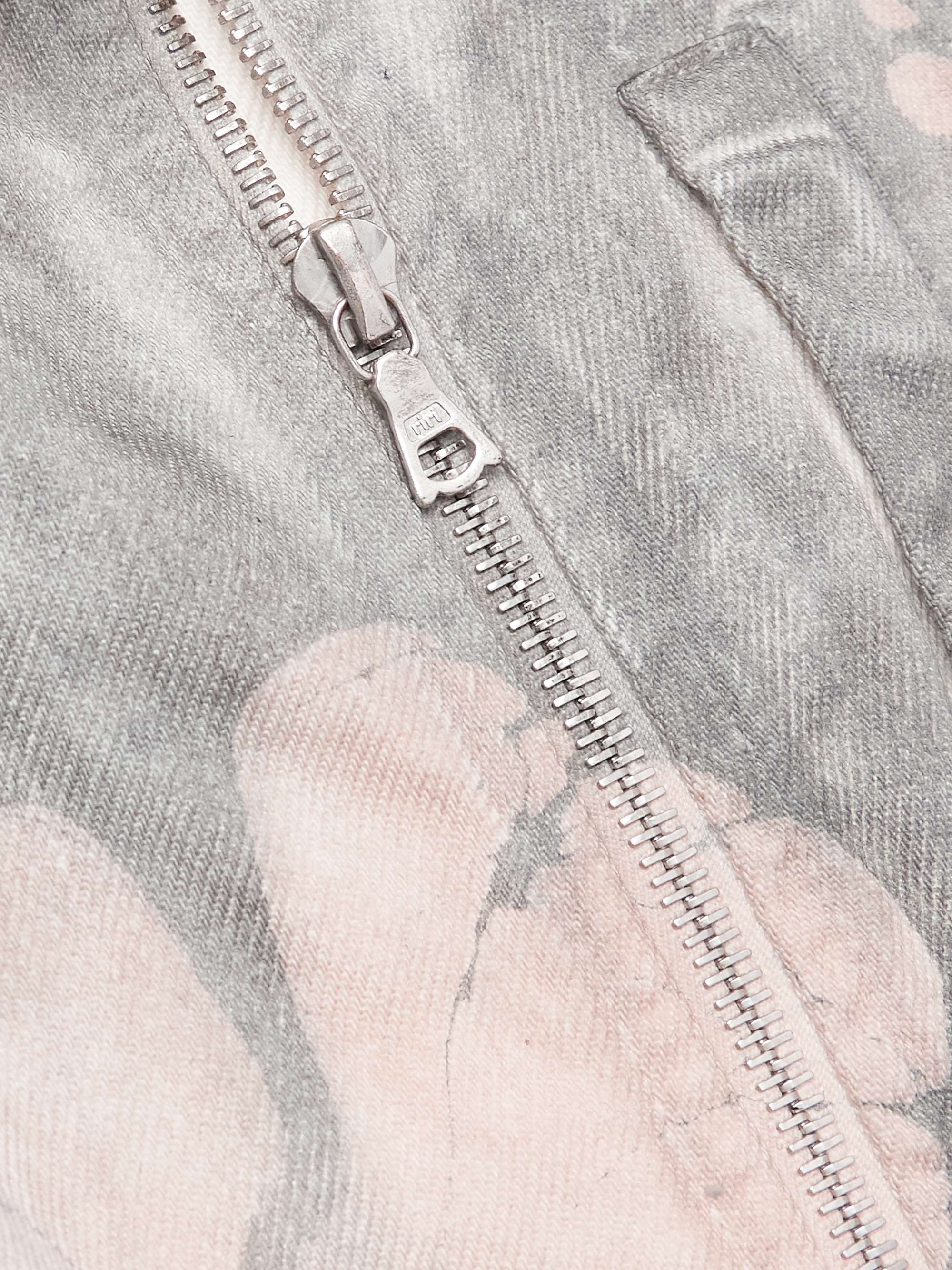 Floral-Print Denim Jacket view