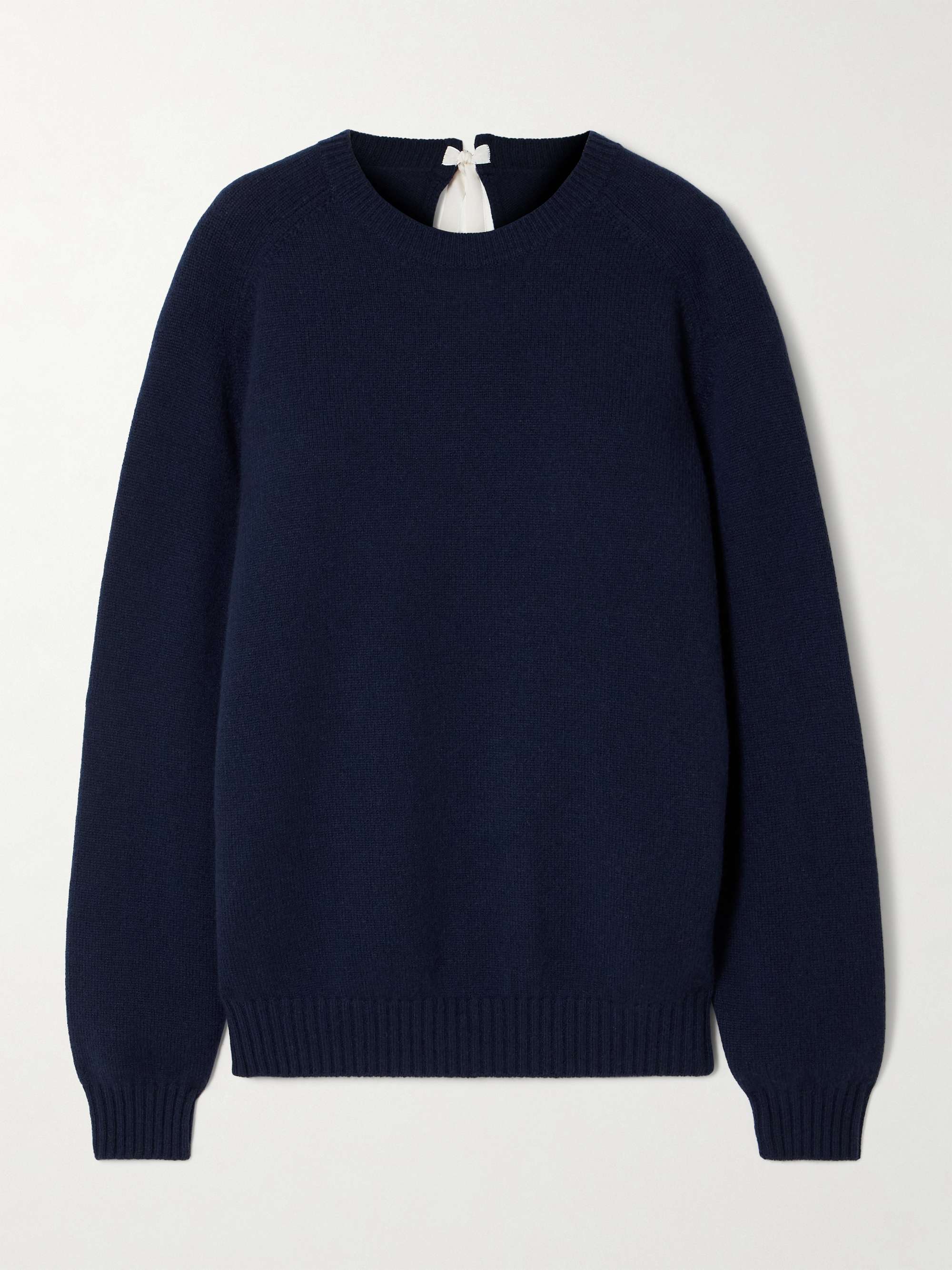 Tie-detailed cashmere sweater view