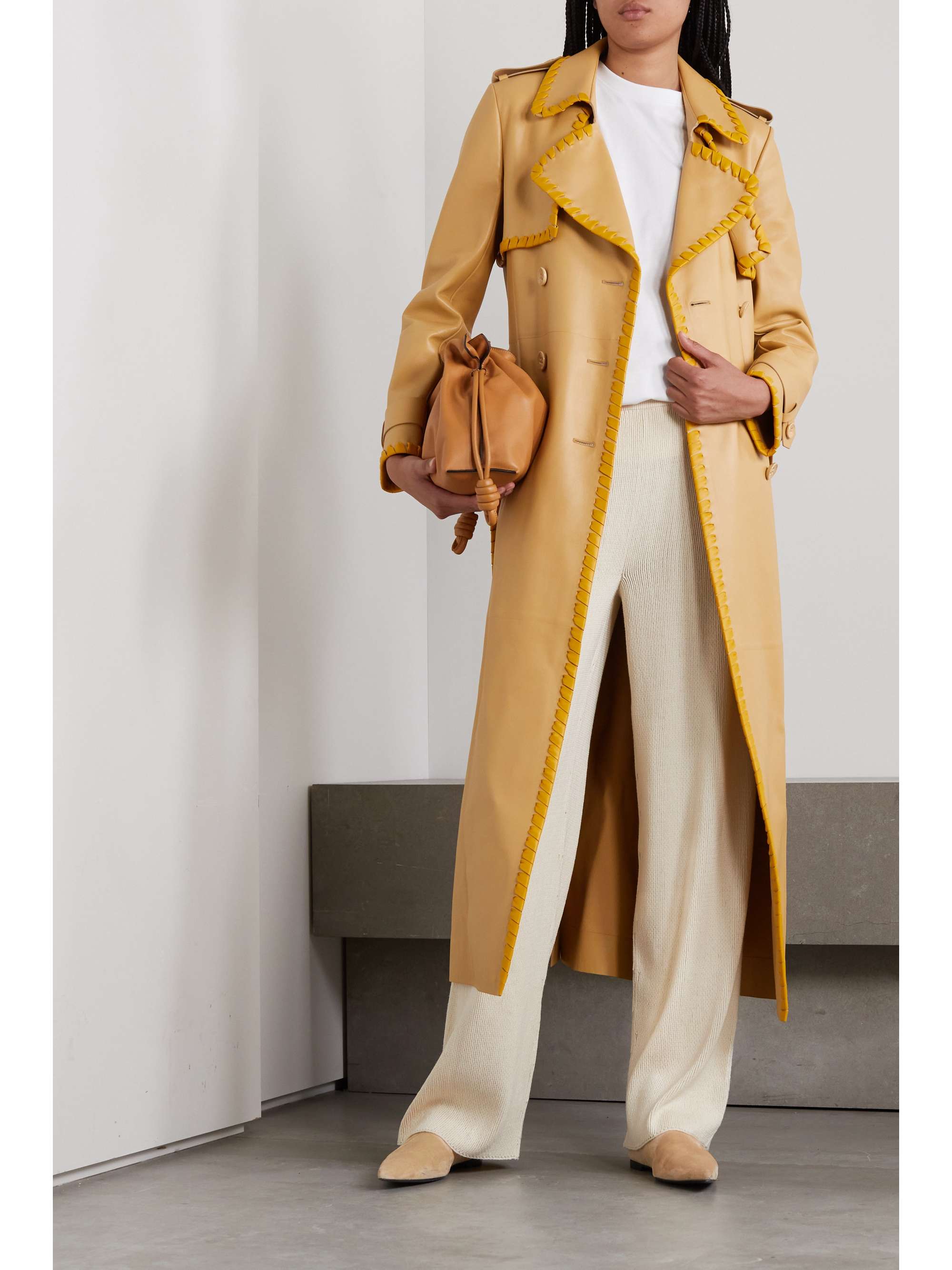 Beirut cashmere and silk-blend pants view