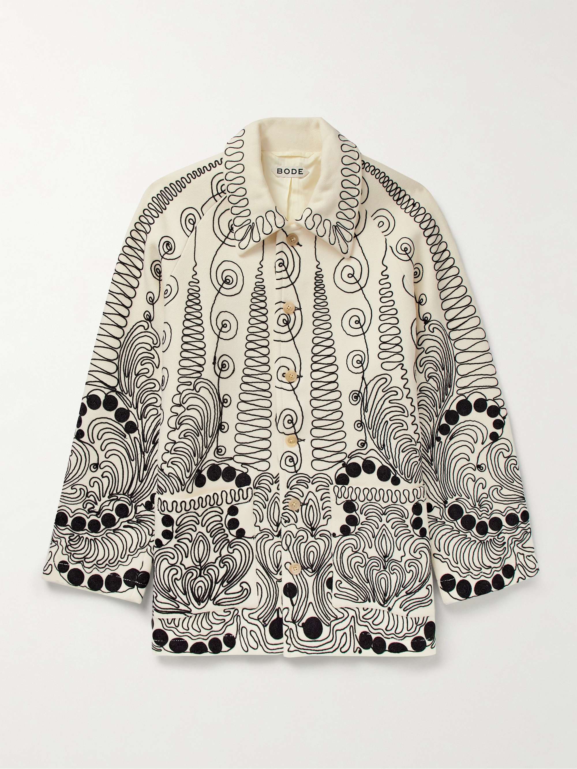 Embroidered Merino Wool Jacket view