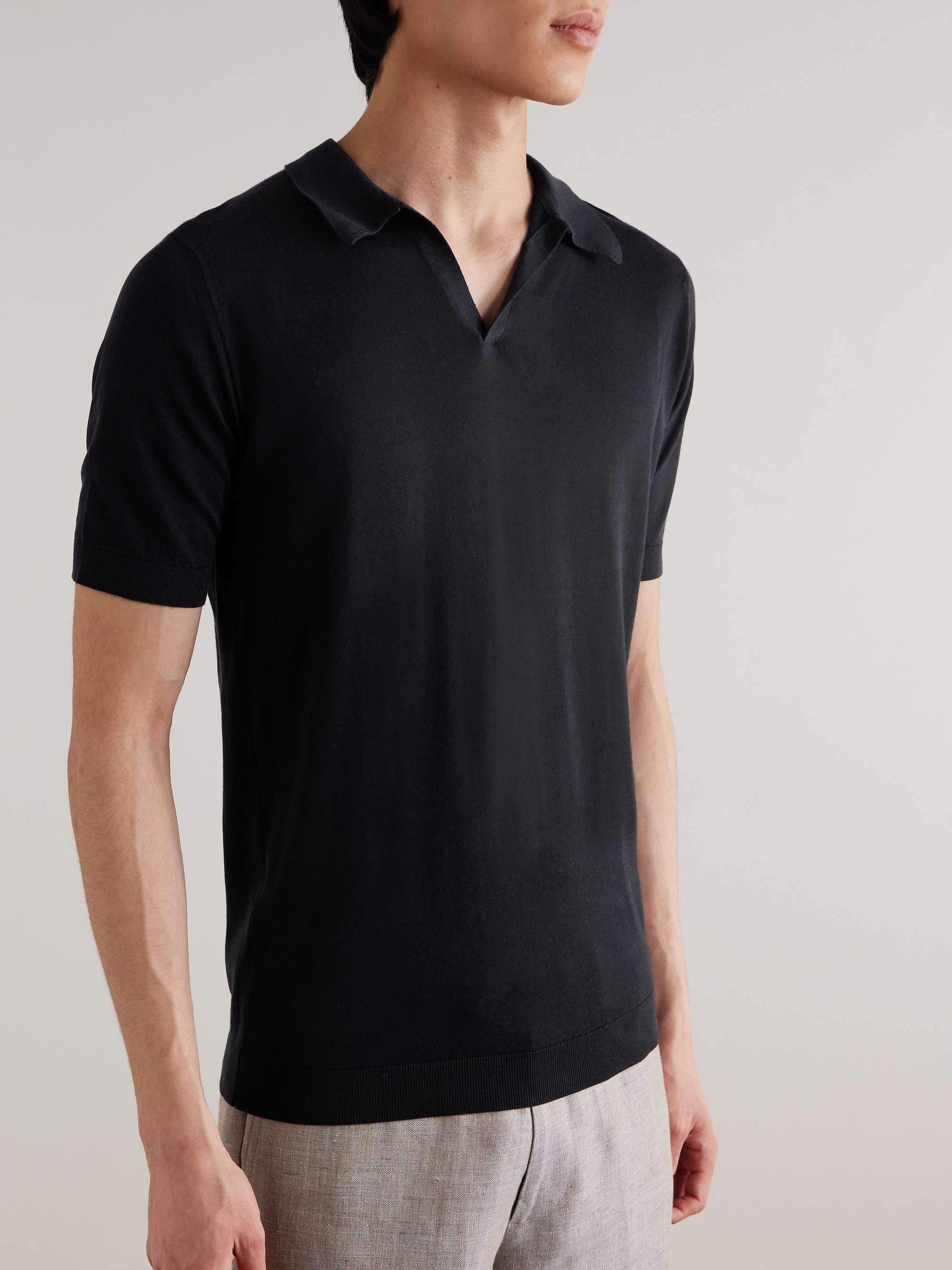 Noah Sea Island Cotton Polo Shirt view