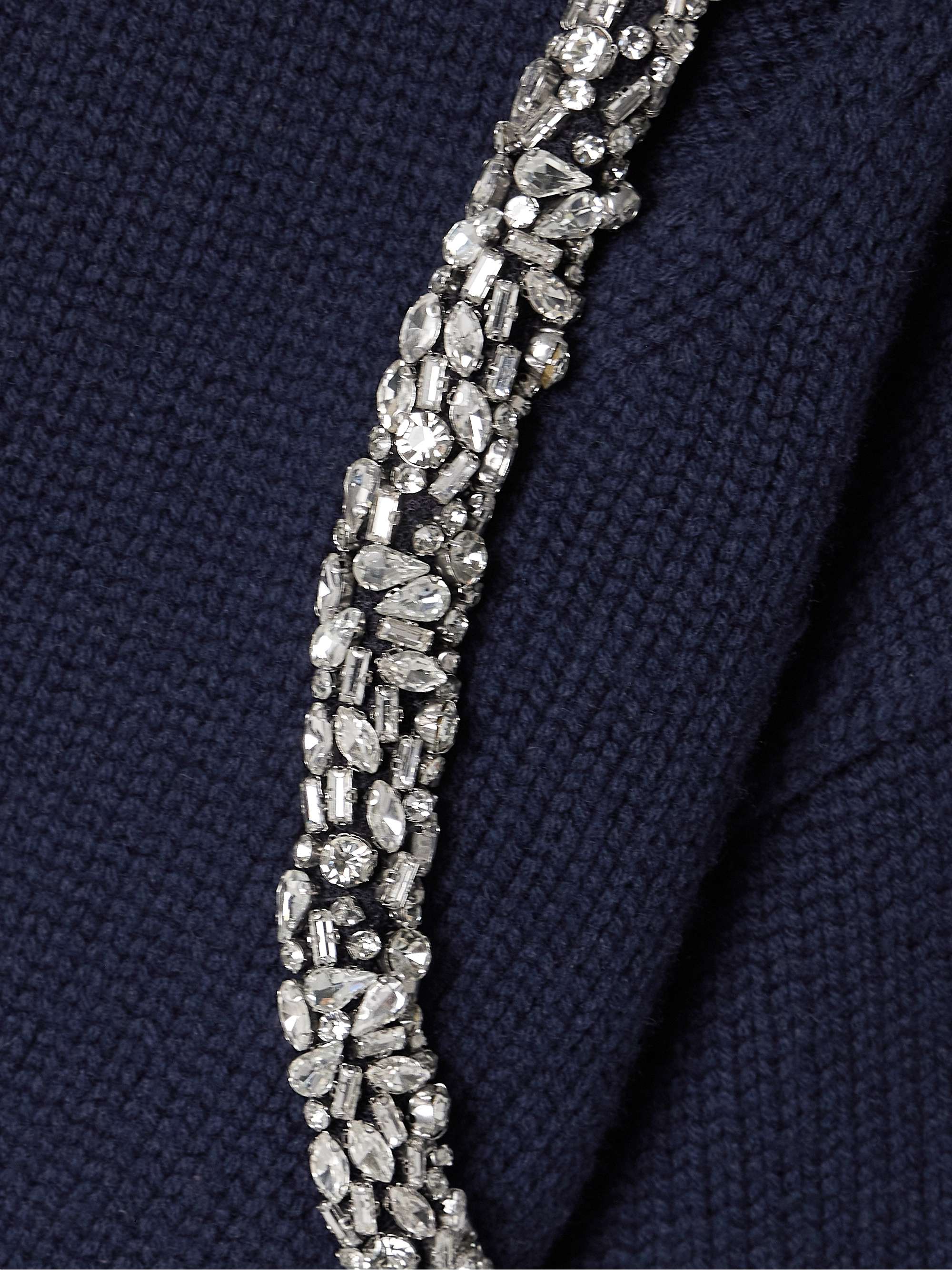 Monroe cutout crystal-embellished wool-blend sweater view