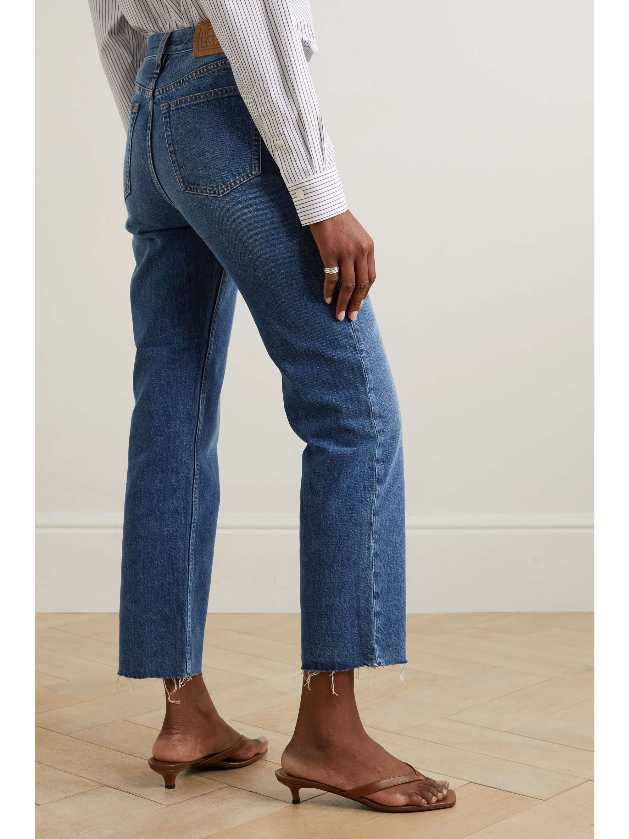 + NET SUSTAIN Classic Cut high-rise straight-leg organic jeans view