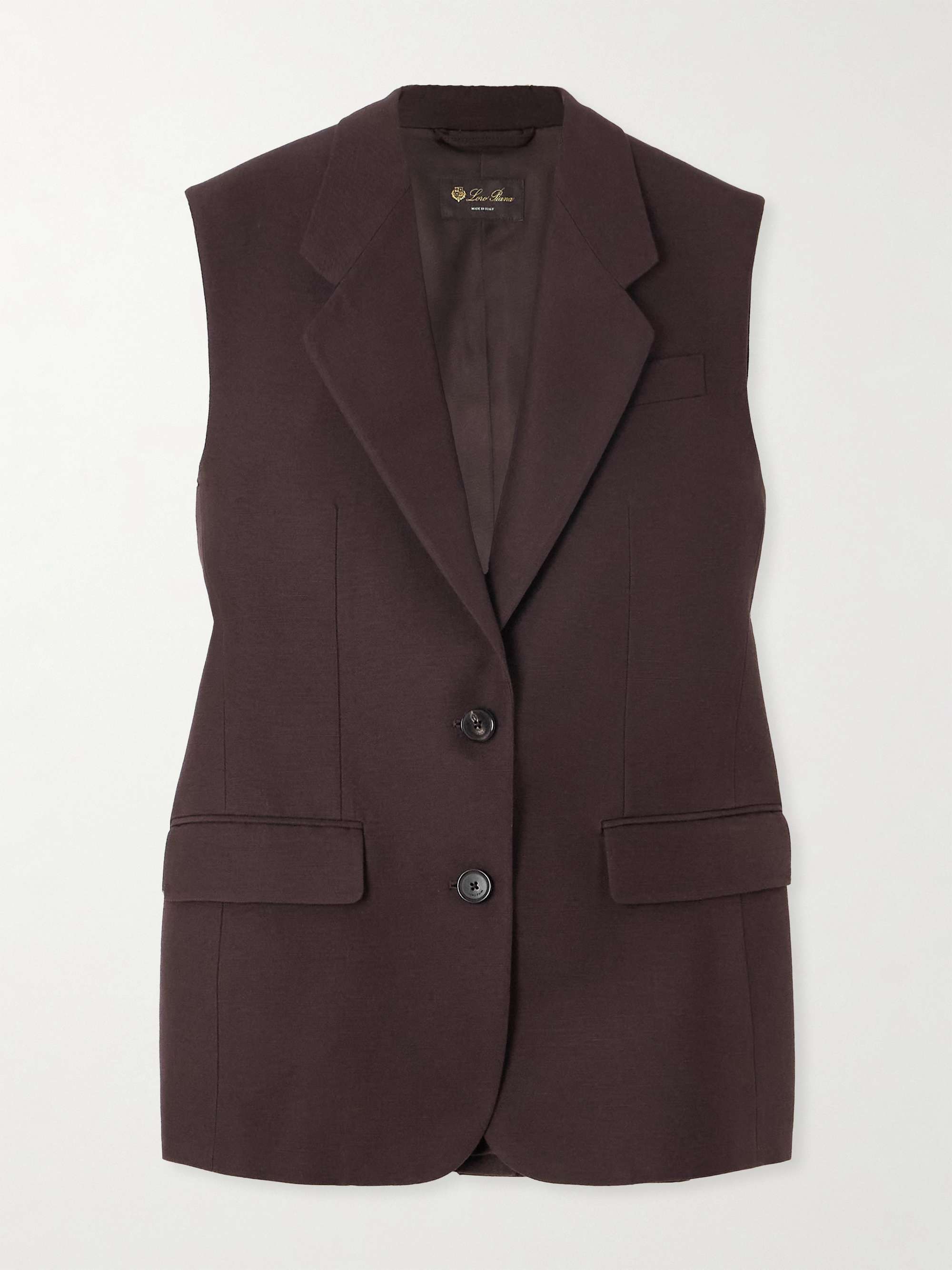 Cedric silk vest view