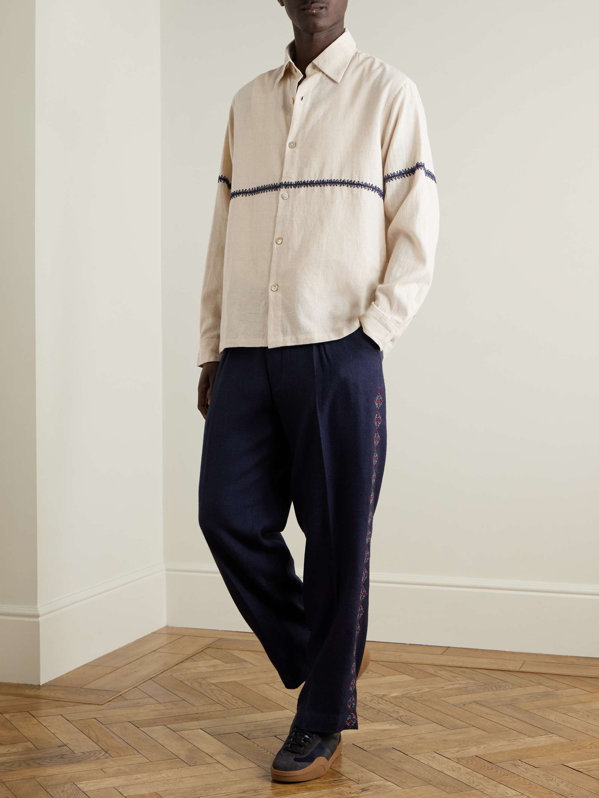 Embroidered Ramie Shirt view