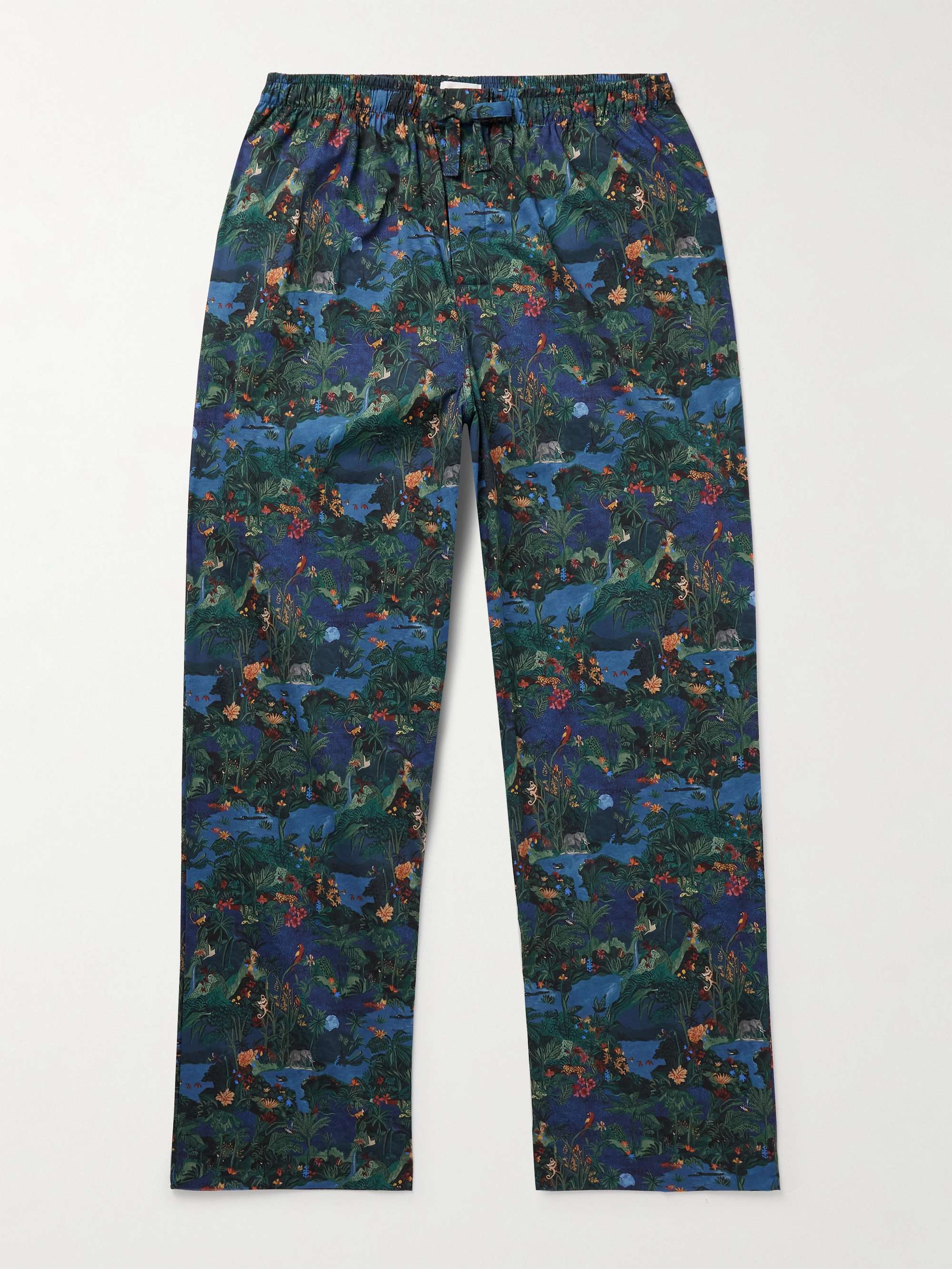Printed Cotton-Batiste Pyjama Trousers view
