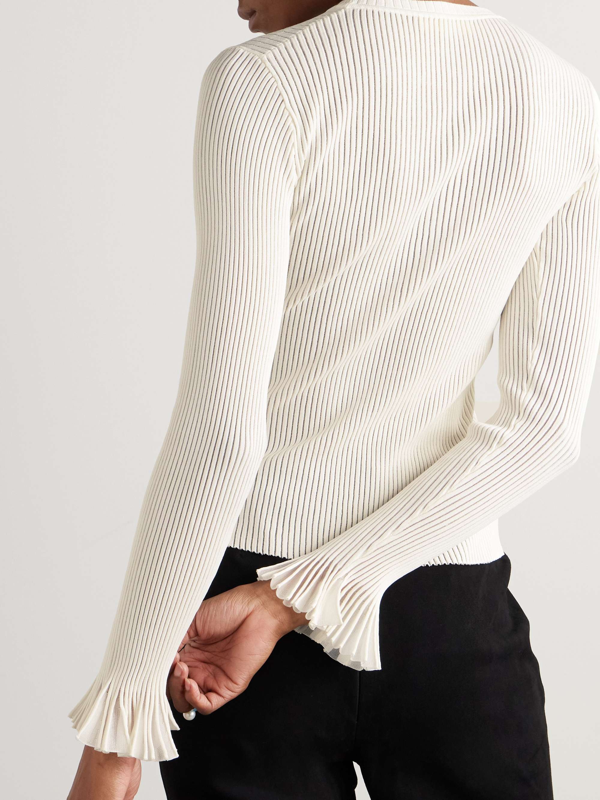Aster ribbed-knit sweater view