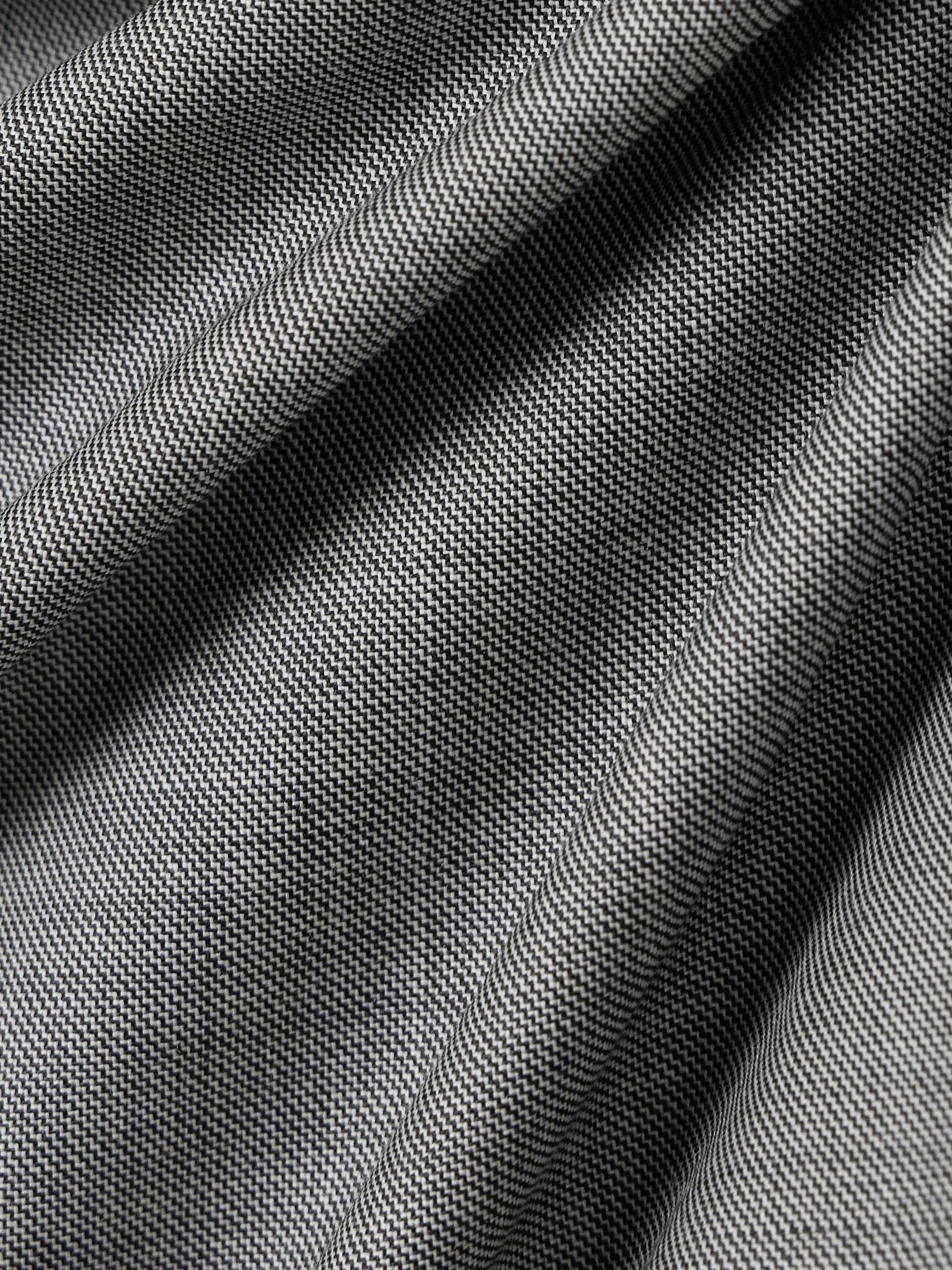 Lyra draped wool-twill blouse view