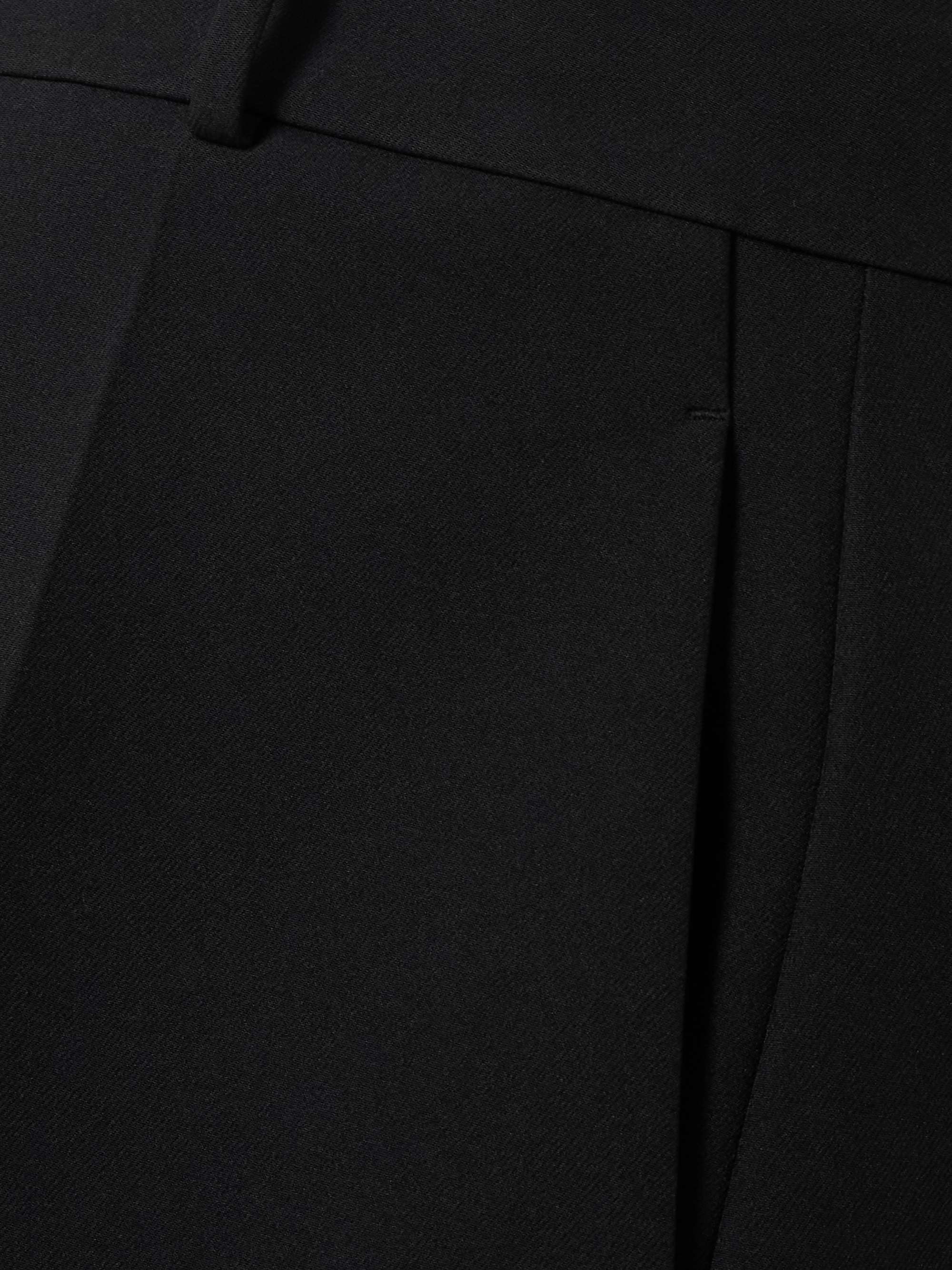Wide-leg twill pants view