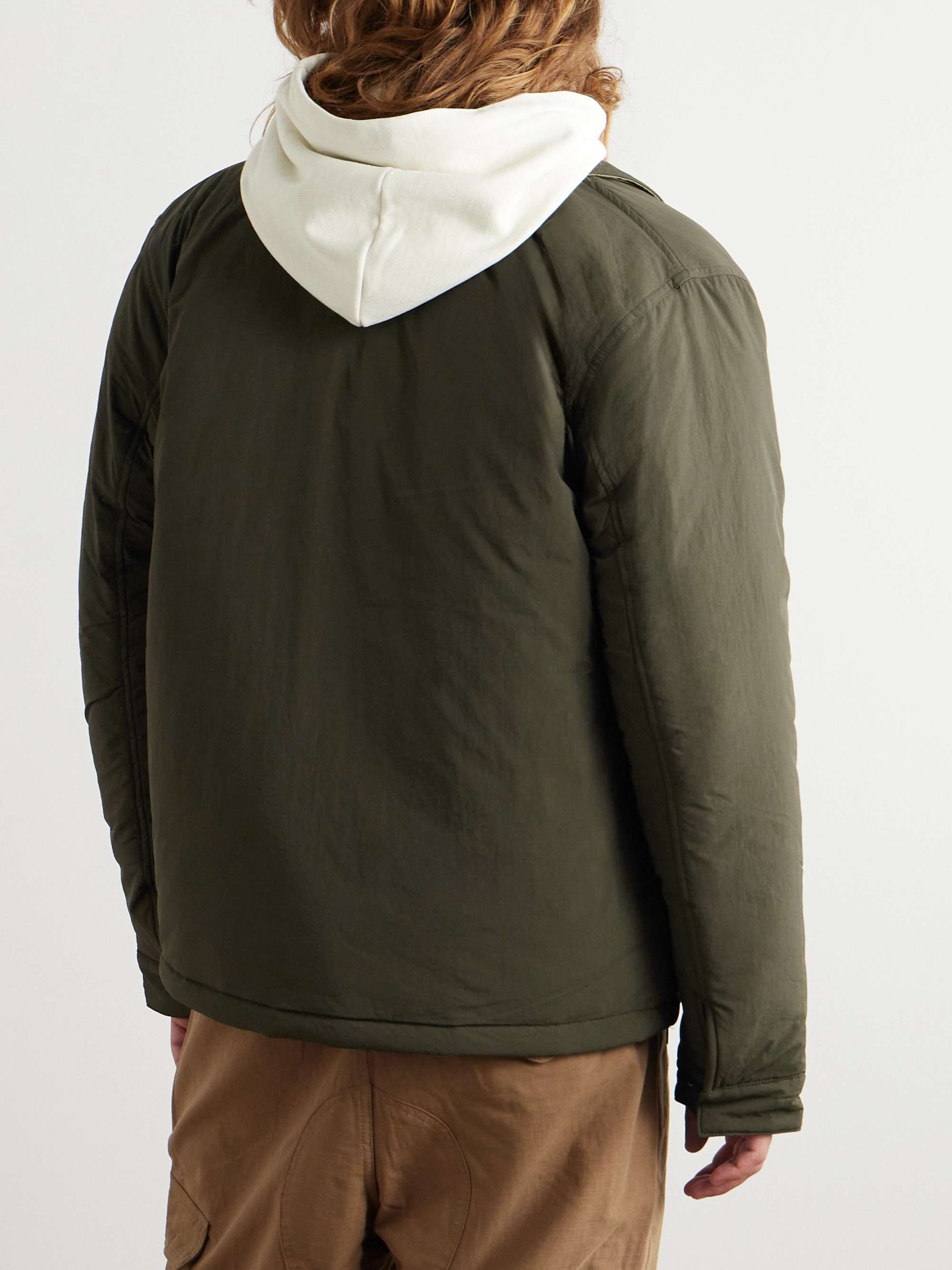 Reversible Logo-Embroidered Padded Shell Jacket view
