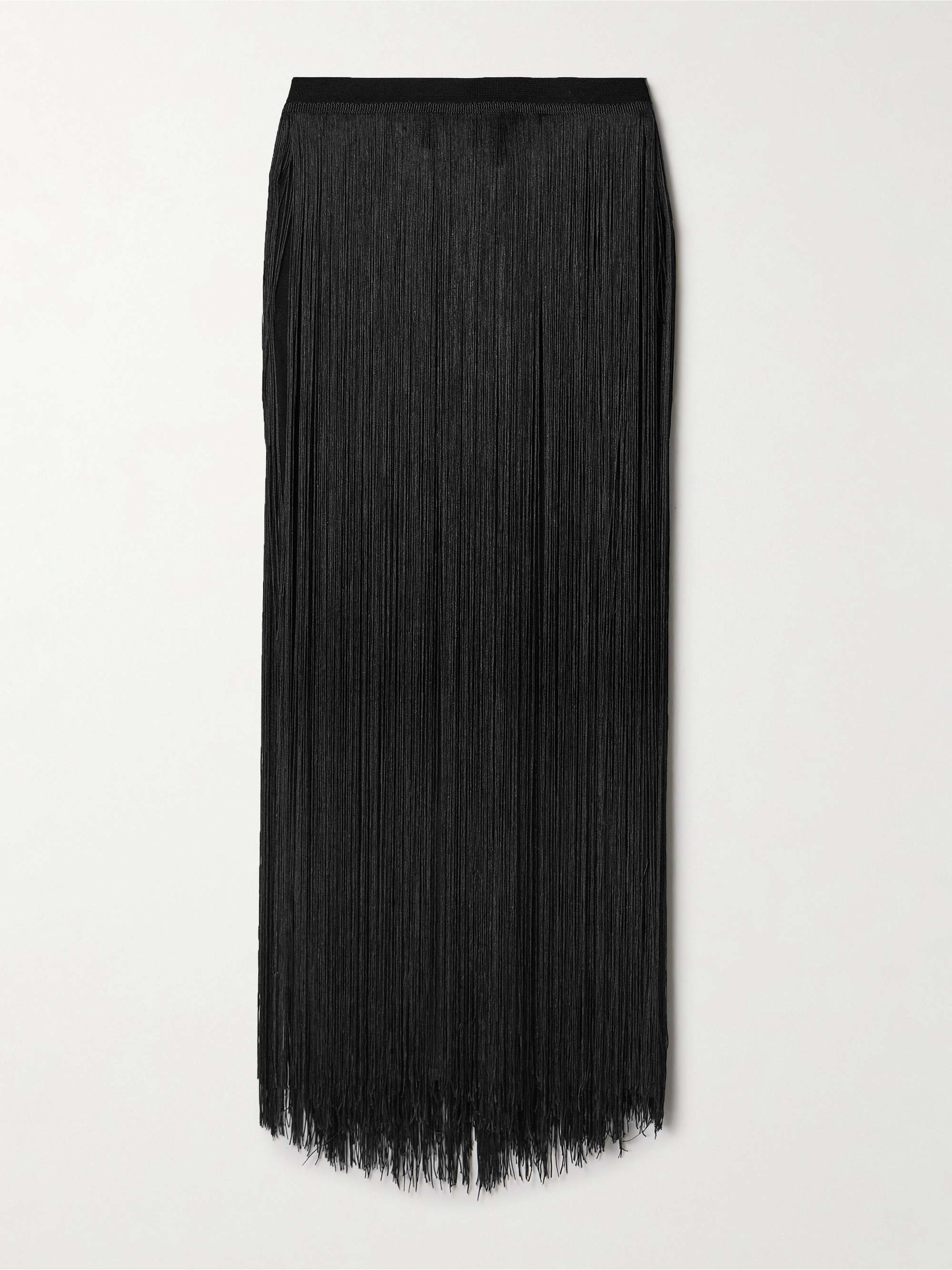 Coby fringed stretch-knit maxi skirt view