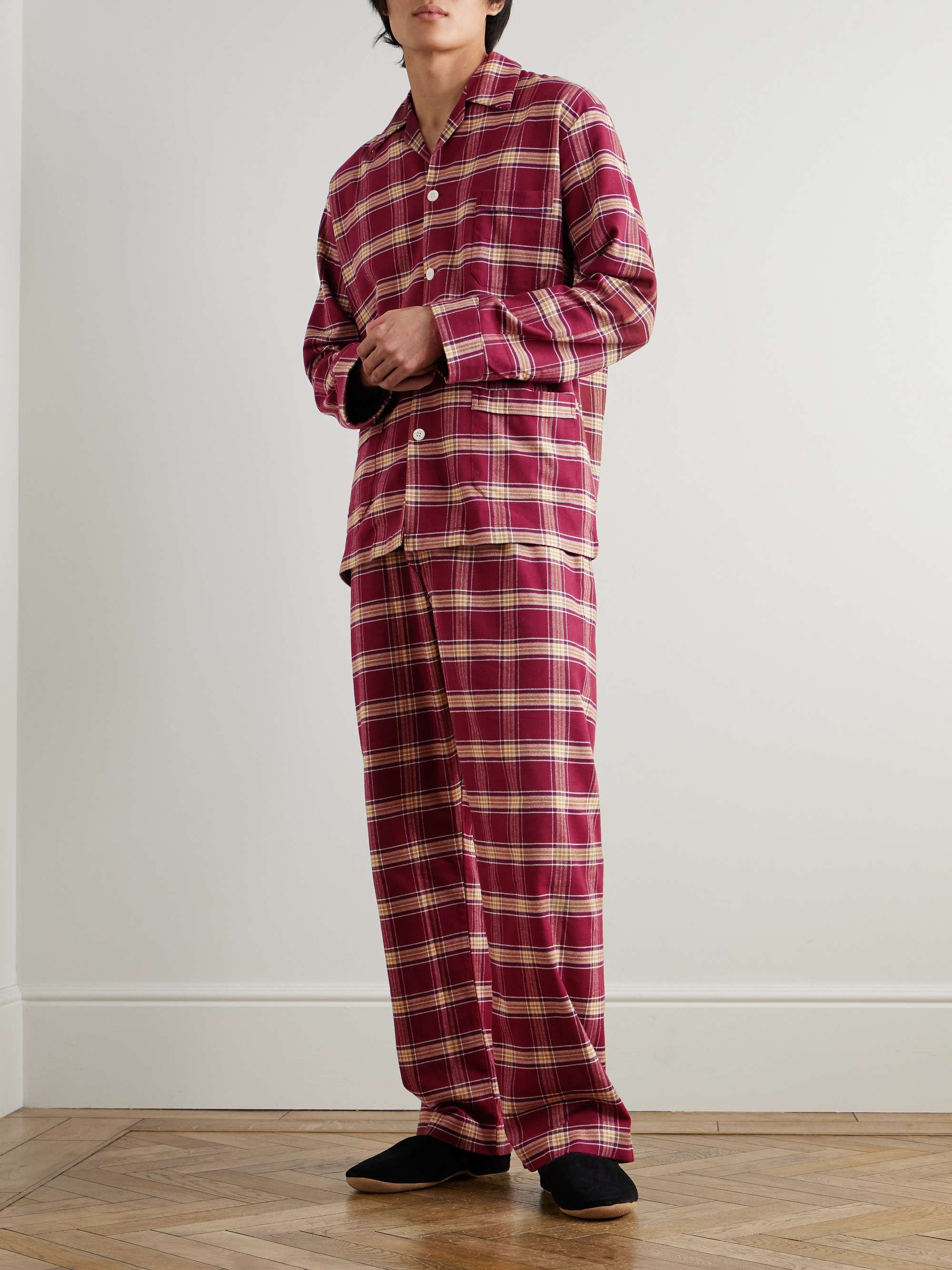 Kelburn Checked Cotton-Flannel Pyjama Trousers view