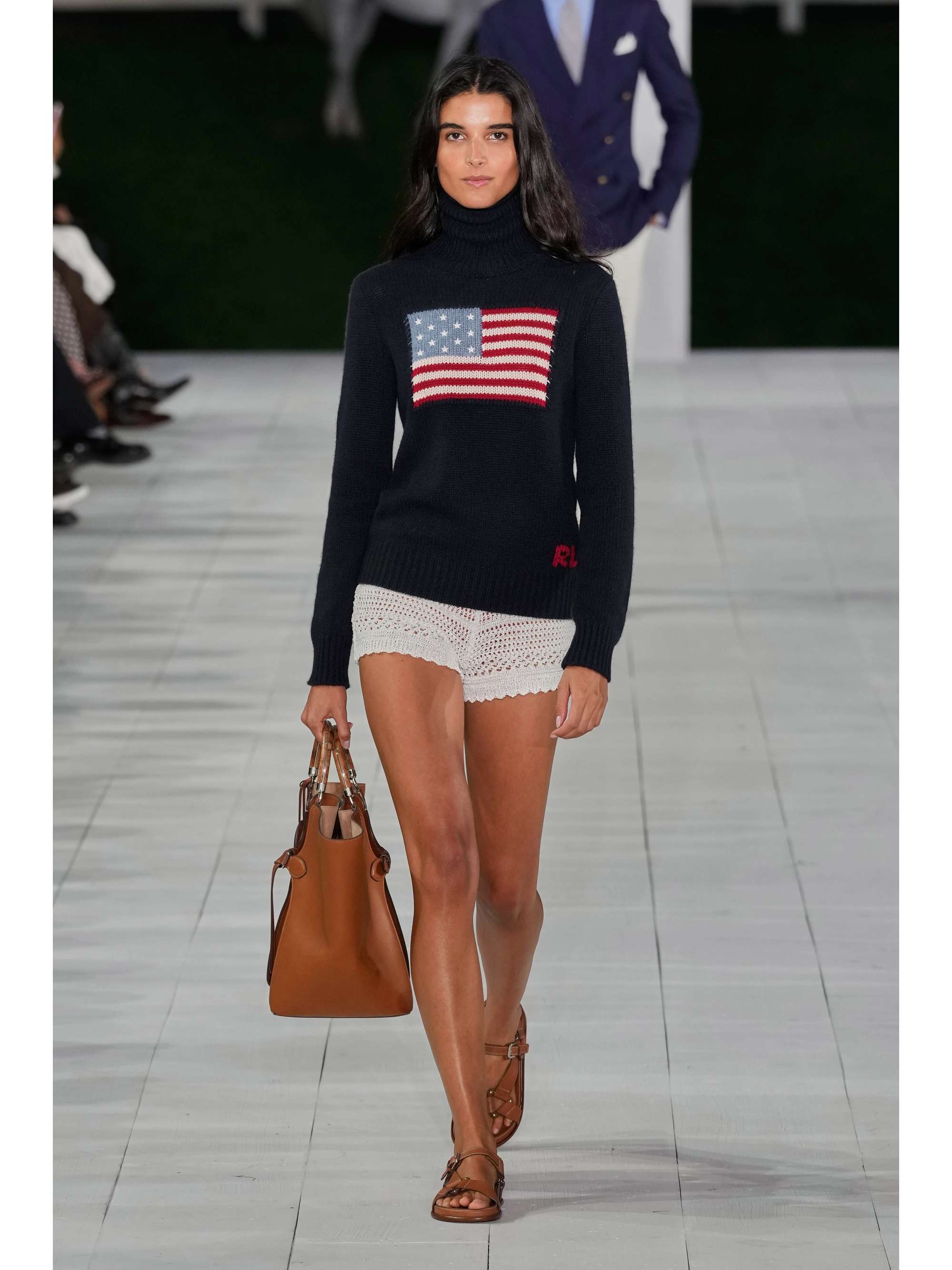Embroidered intarsia cashmere turtleneck sweater view