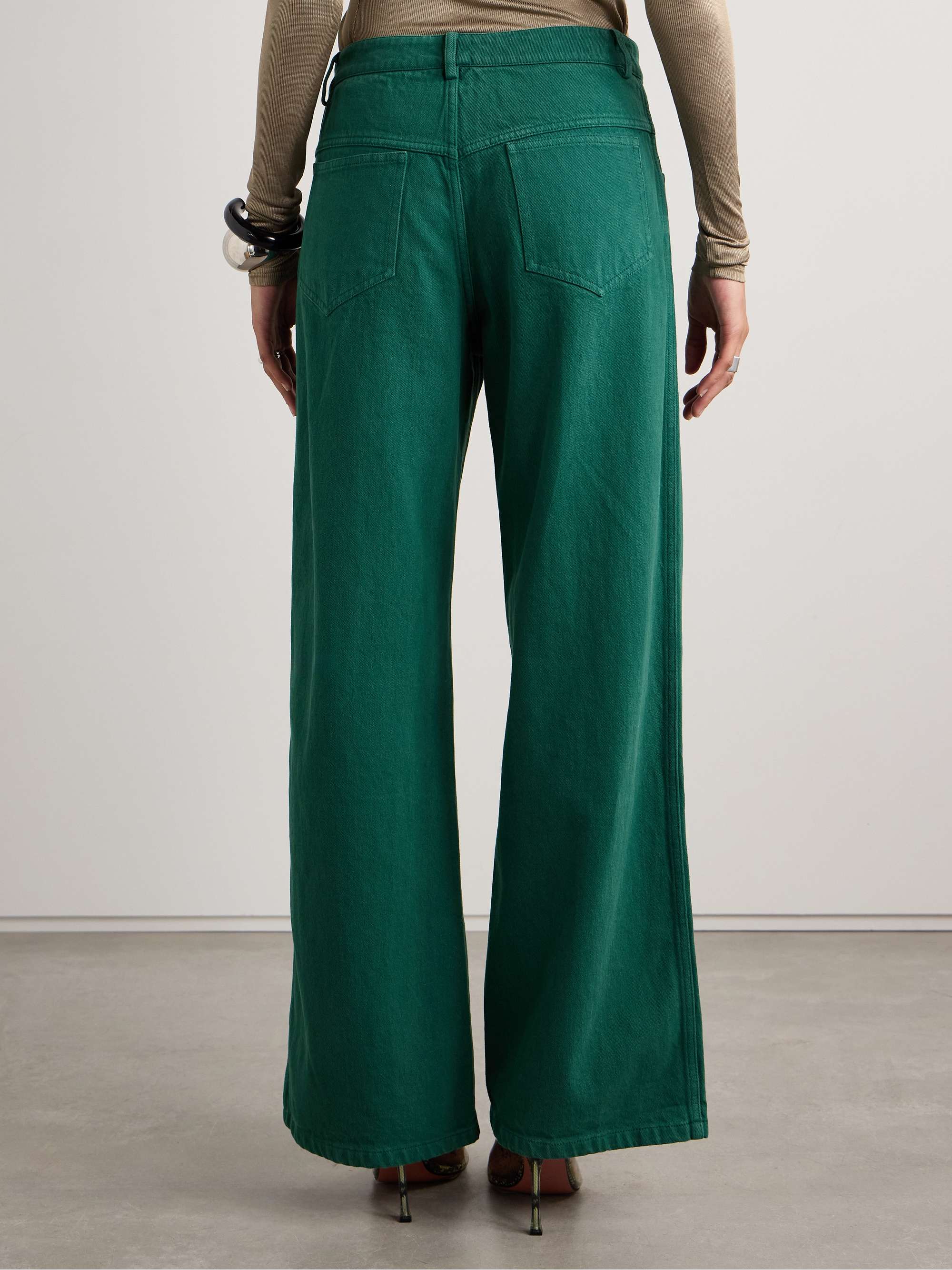 Calibre high-rise wide-leg jeans view