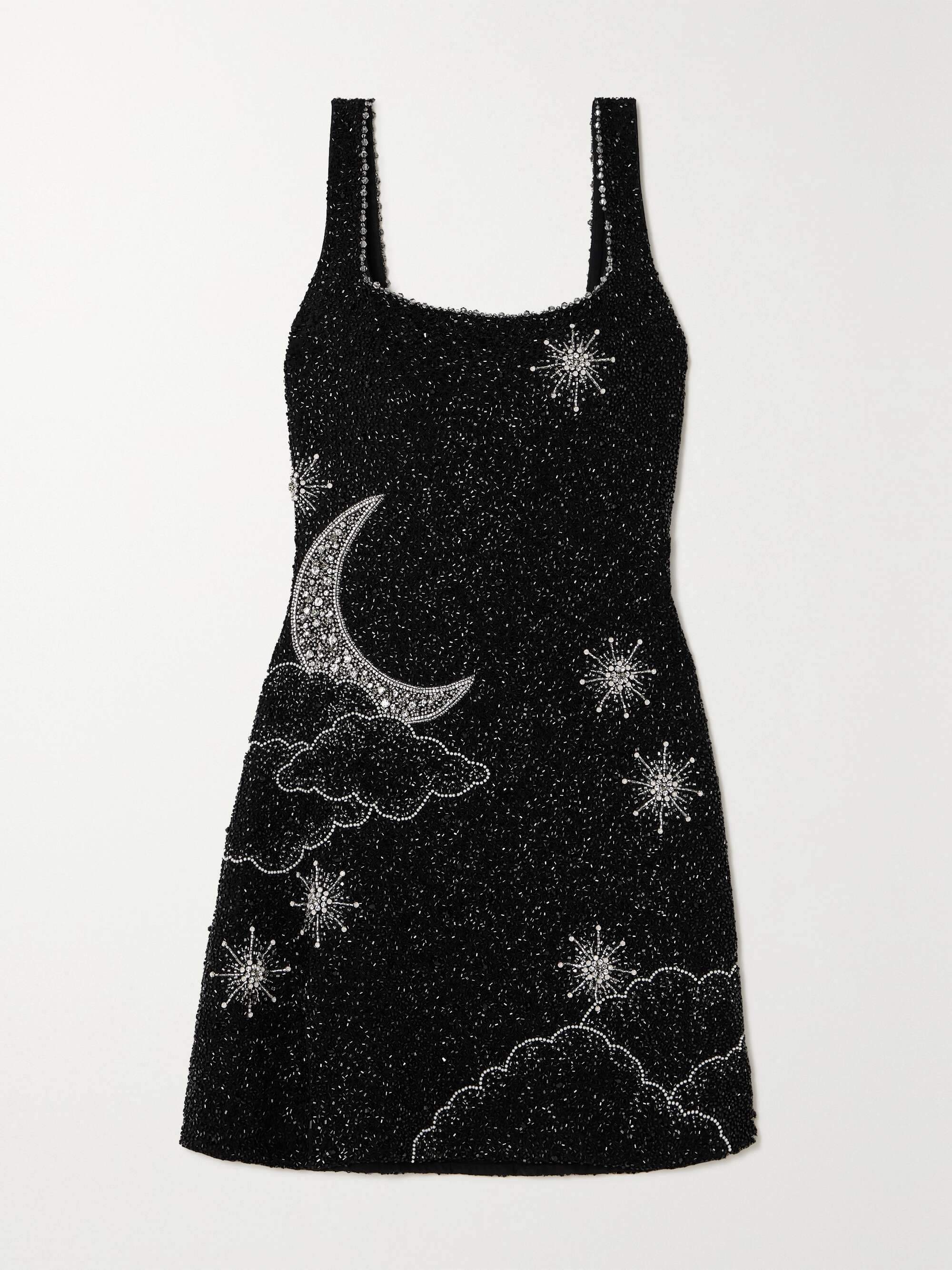Lucina embellished stretch-mesh mini dress view