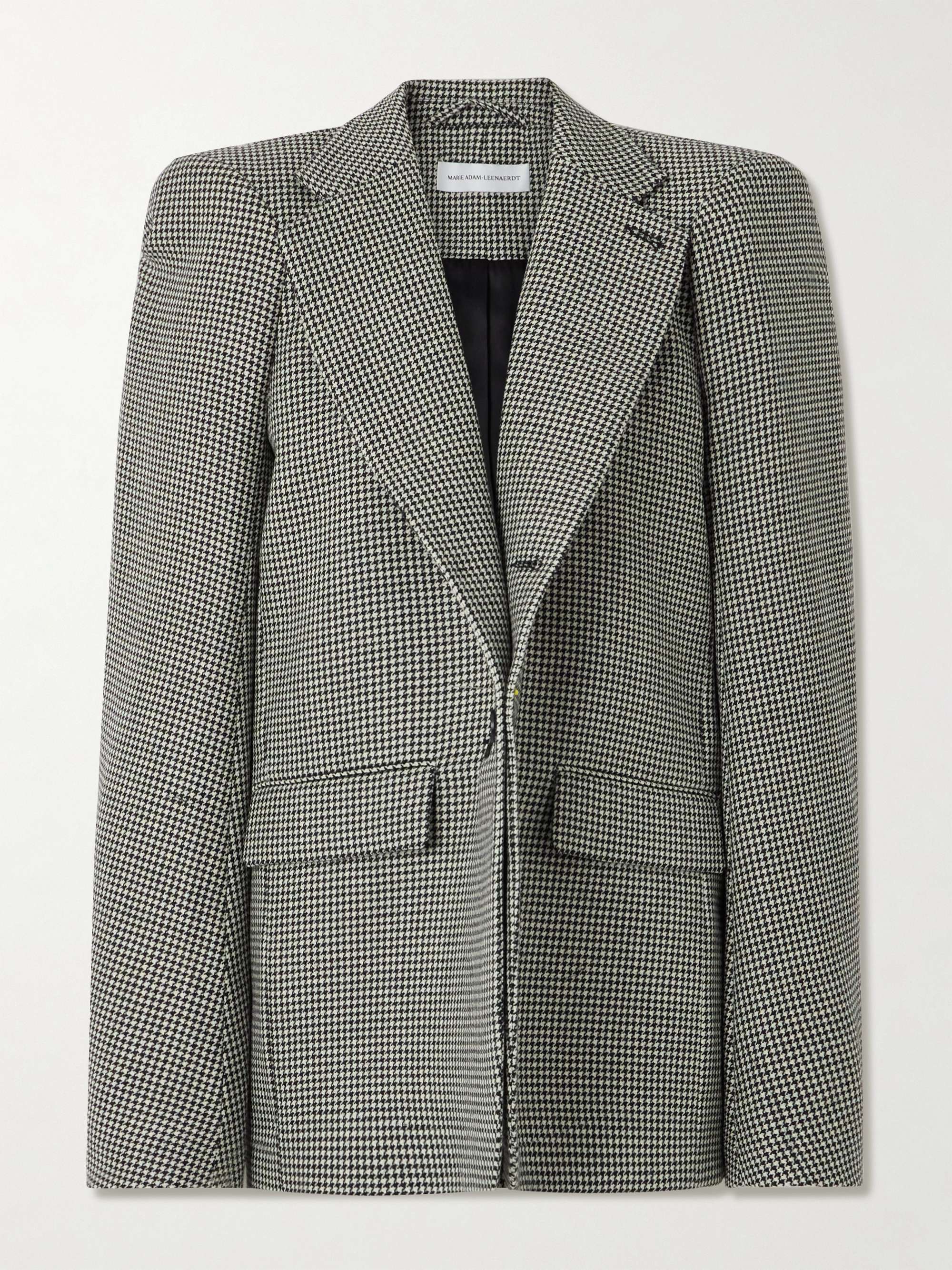 Houndstooth wool blazer view