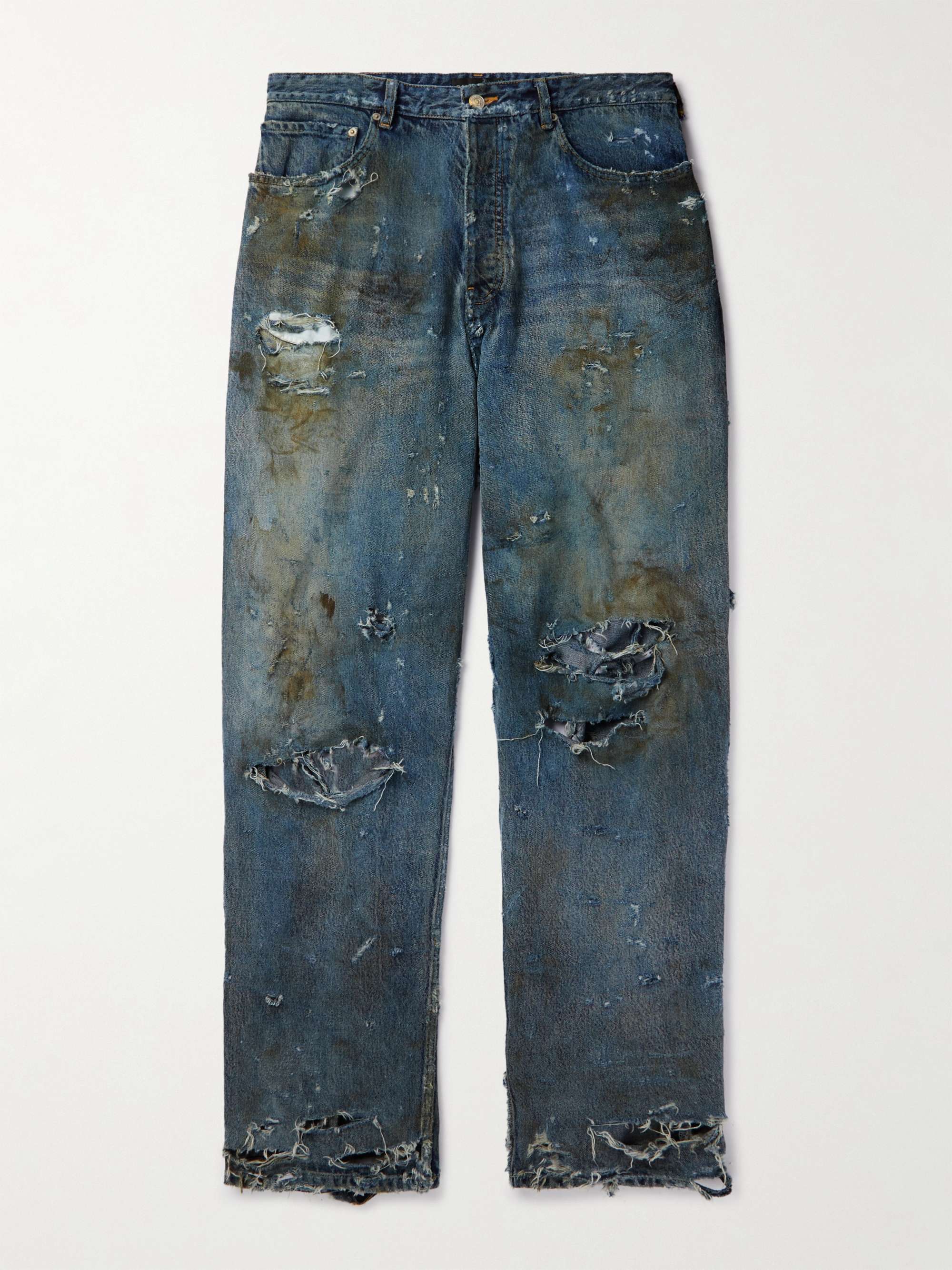 Super Destroyed Wide-Leg Jeans view