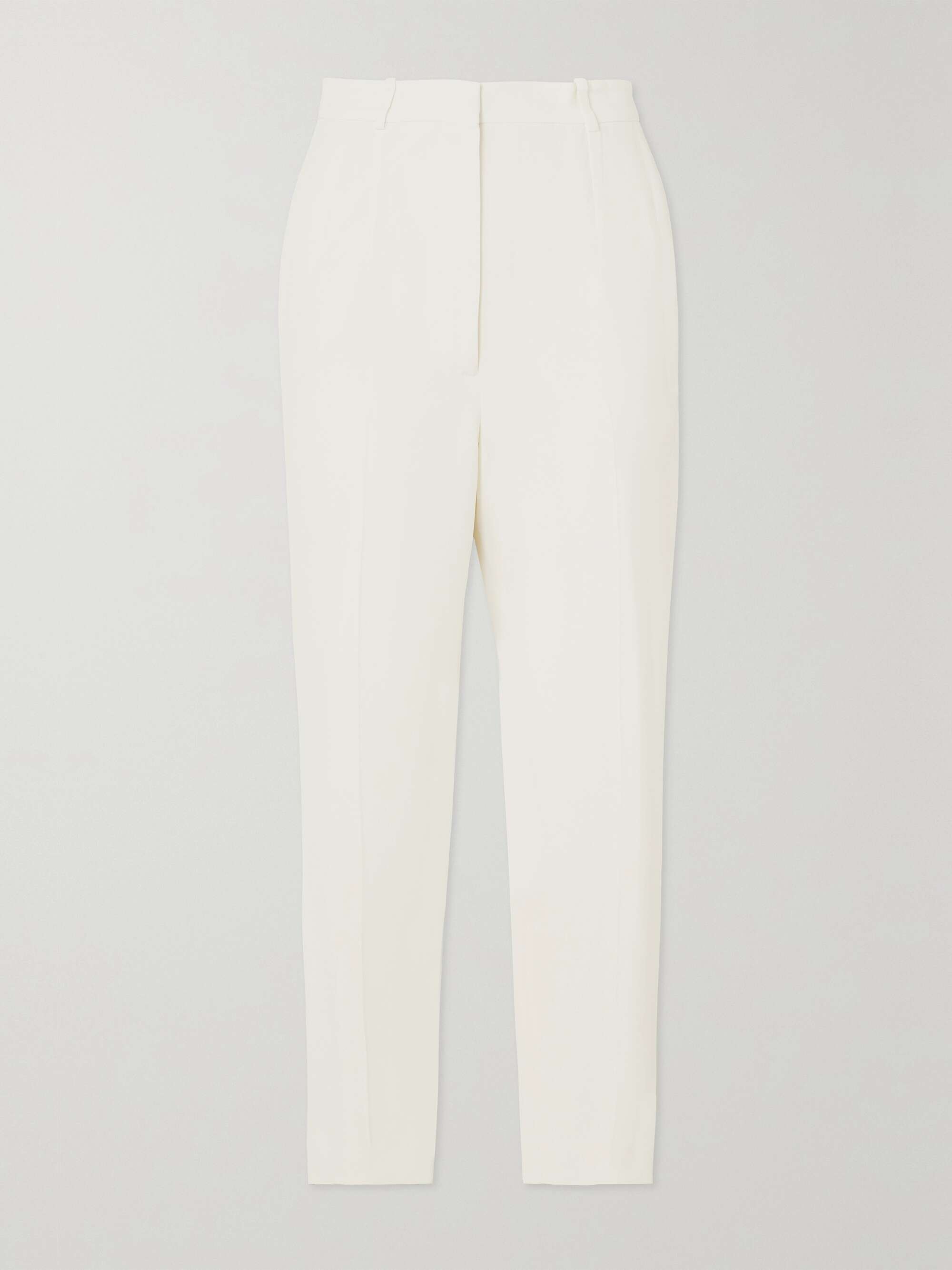 Straight-leg crepe pants view