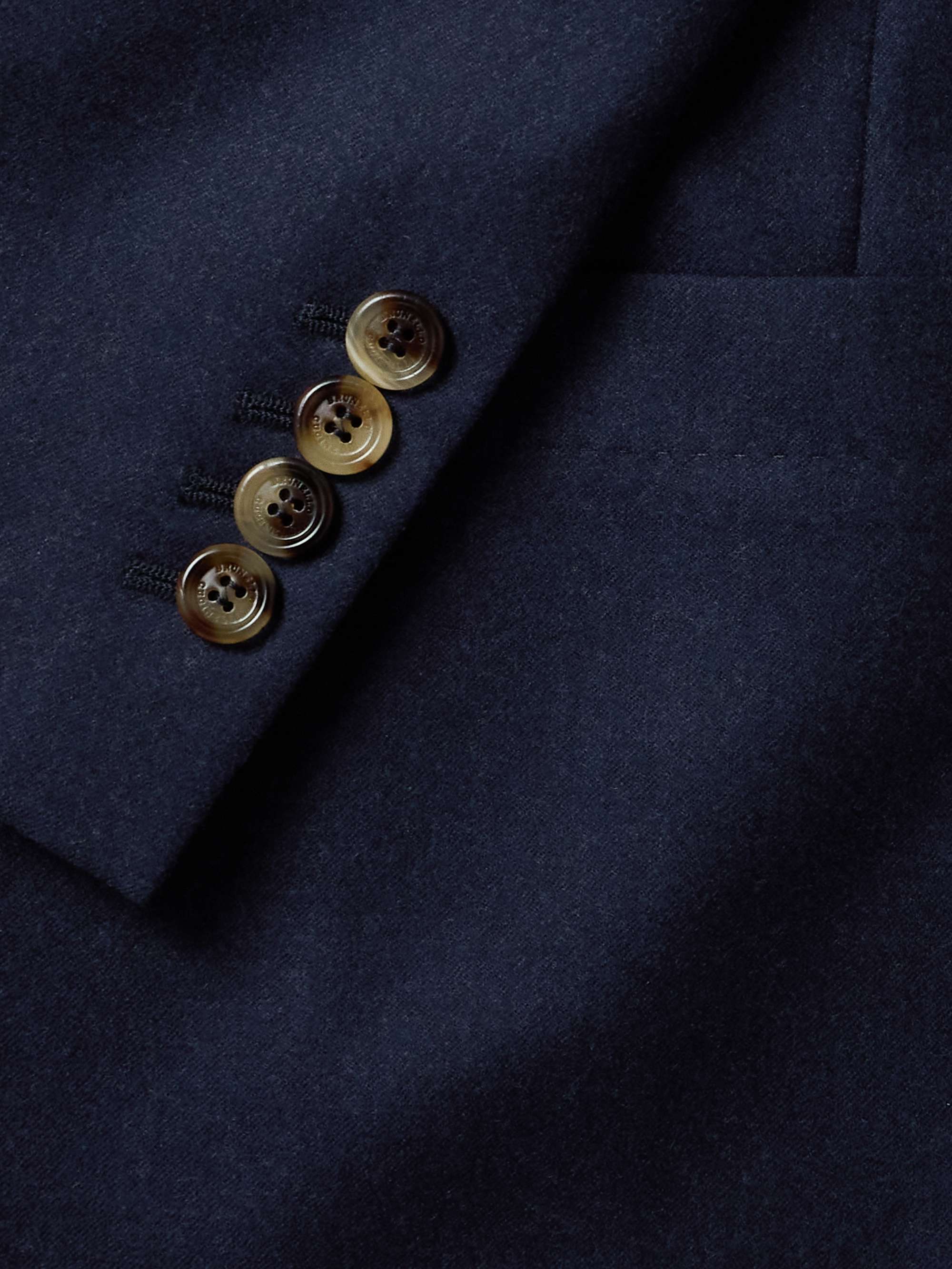 Unstructured Virgin Wool-Flannel Blazer view