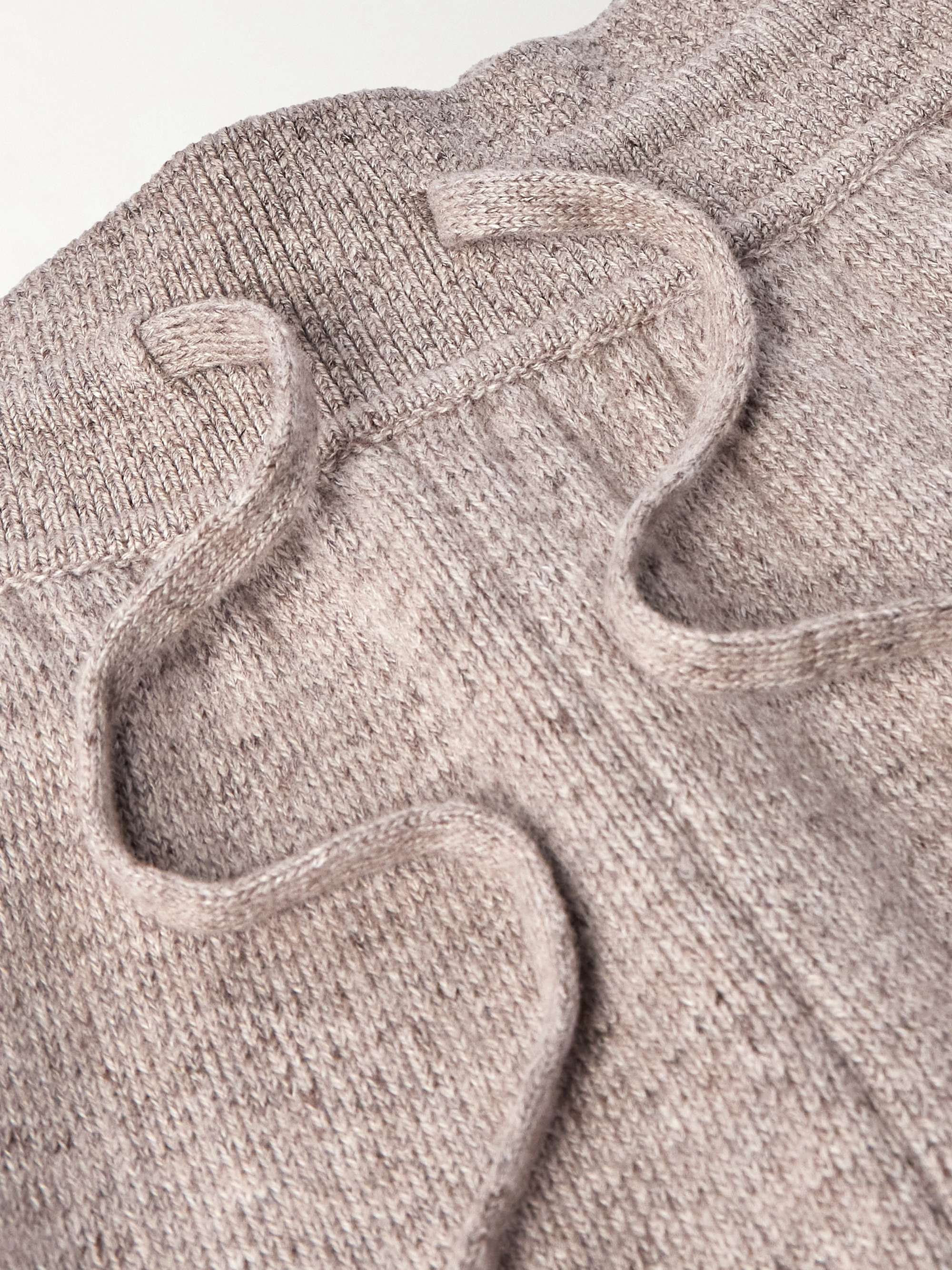 Tapered Linen and Cashmere-Blend Sweatpants view