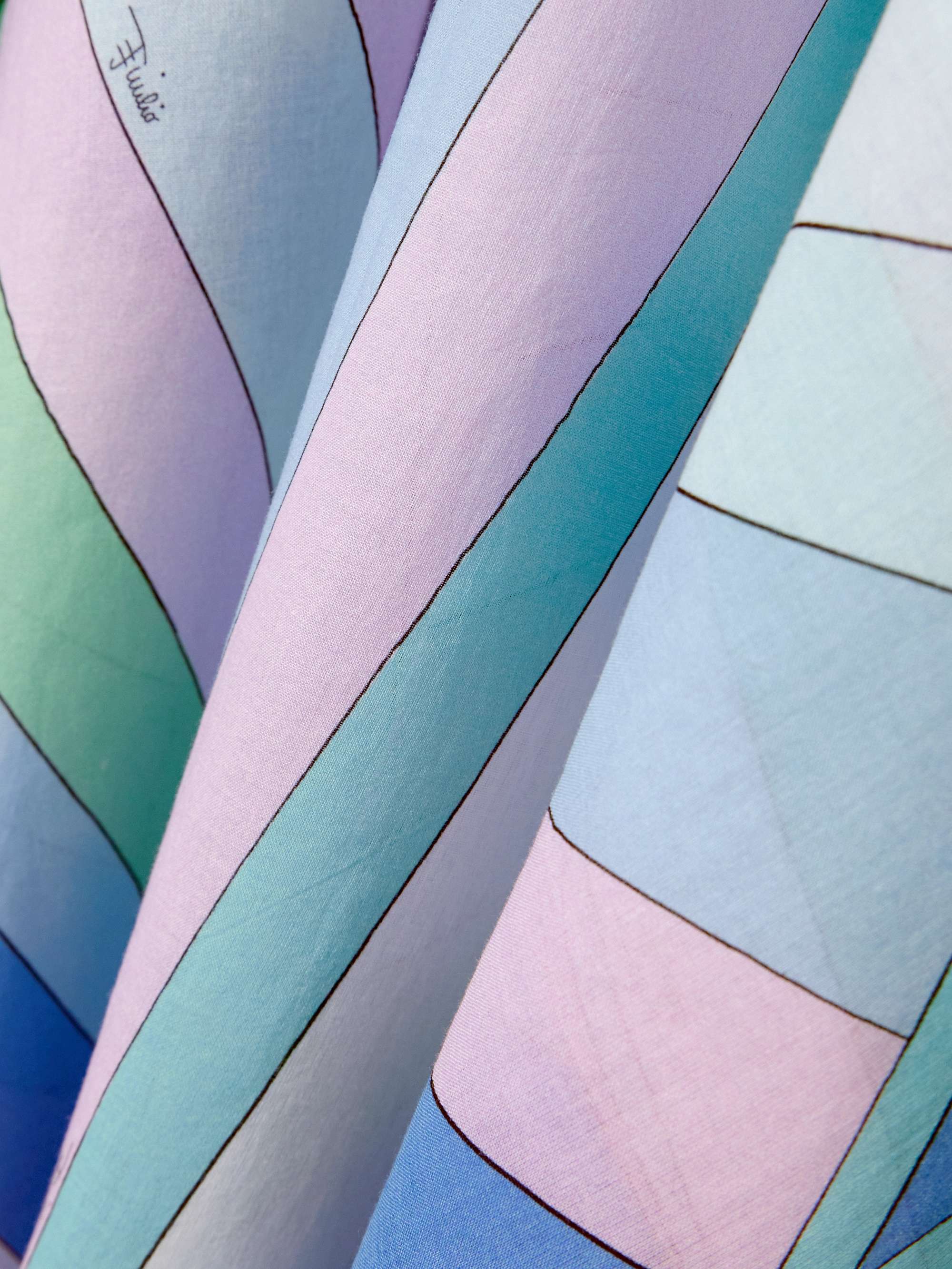 Pleated printed cotton-muslin maxi skirt view
