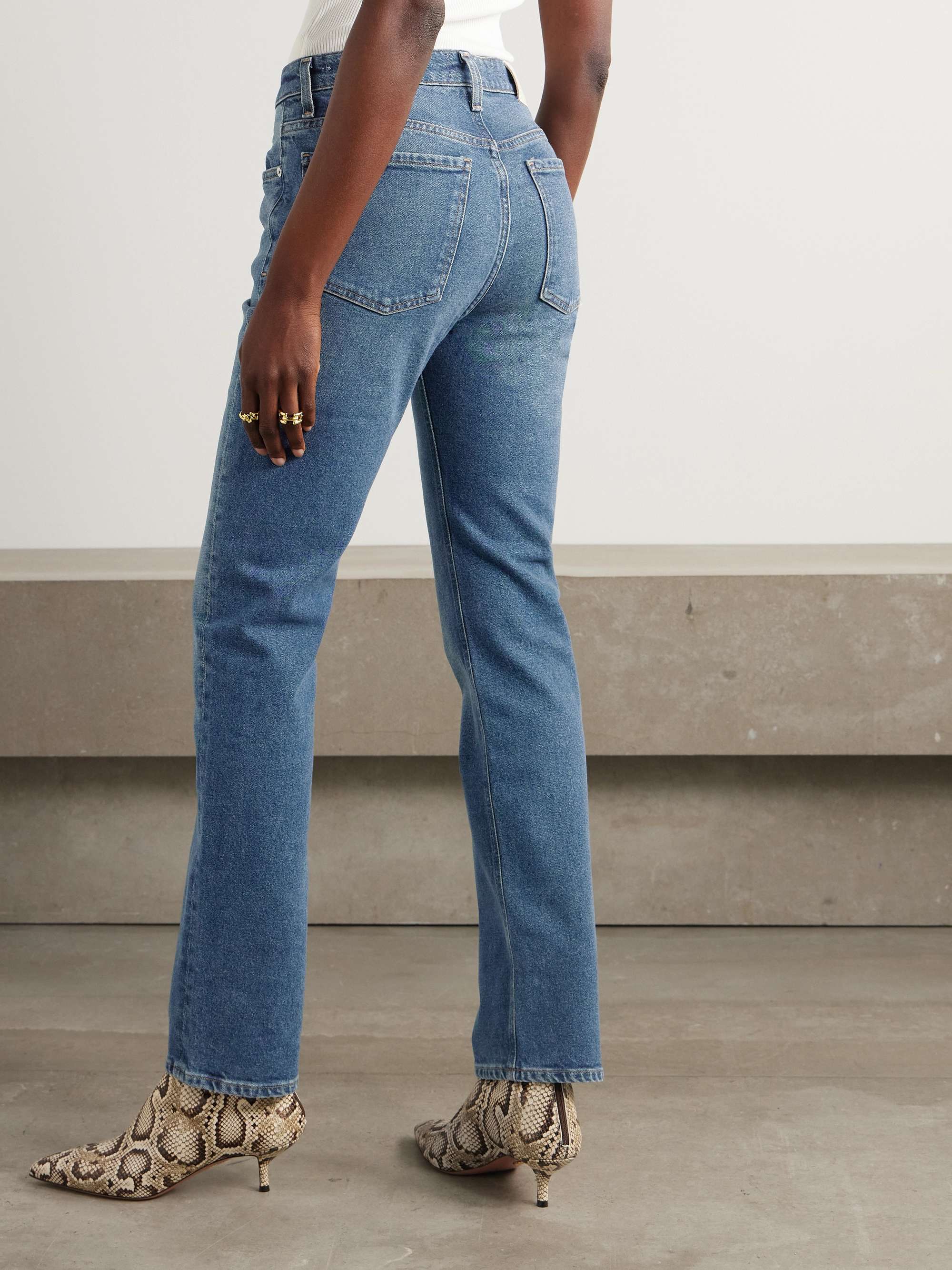 Zurie high-rise straight-leg jeans view