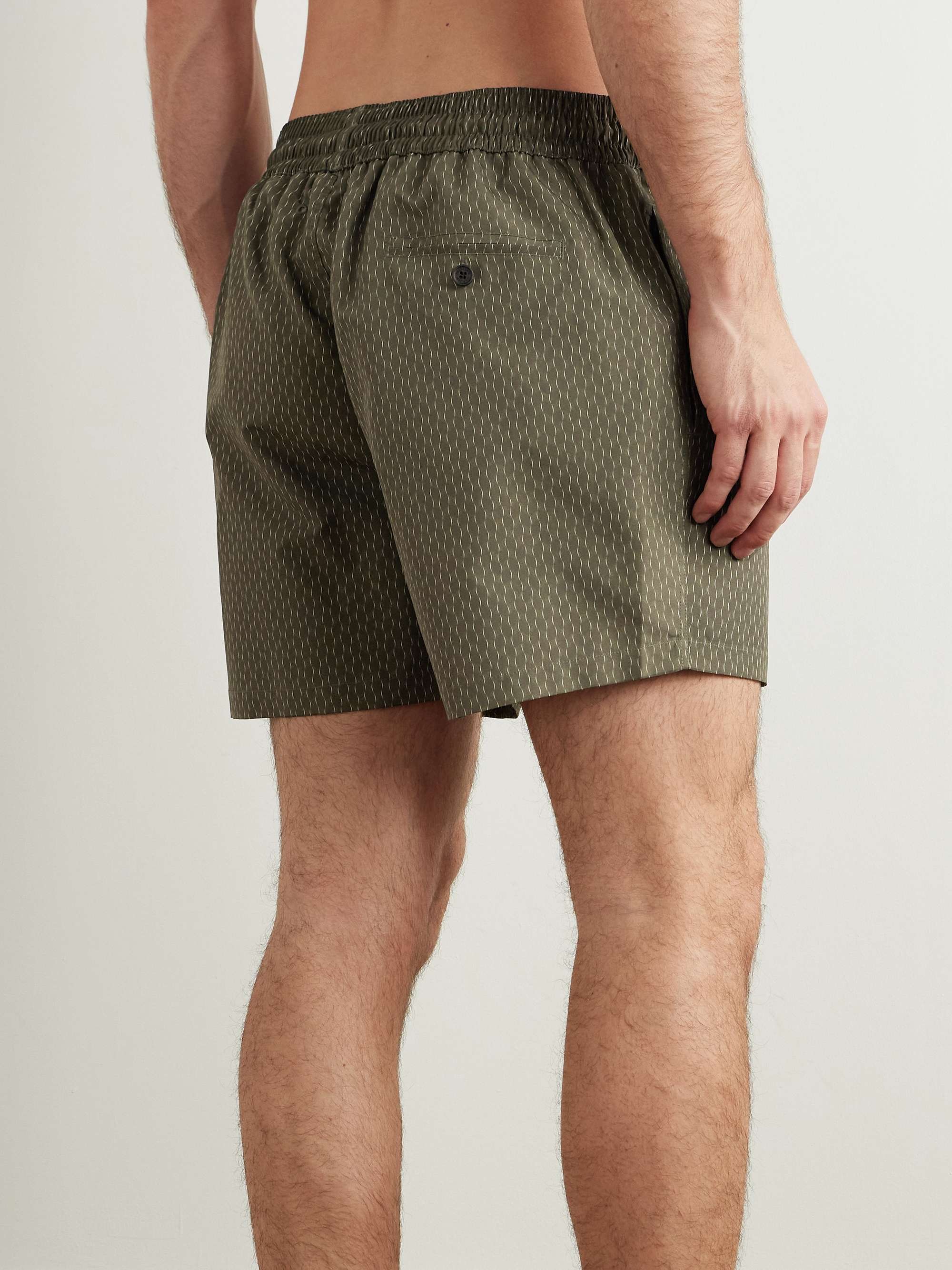 Rio Straight-Leg Mid-Length Printed Recycled Swim Shorts view