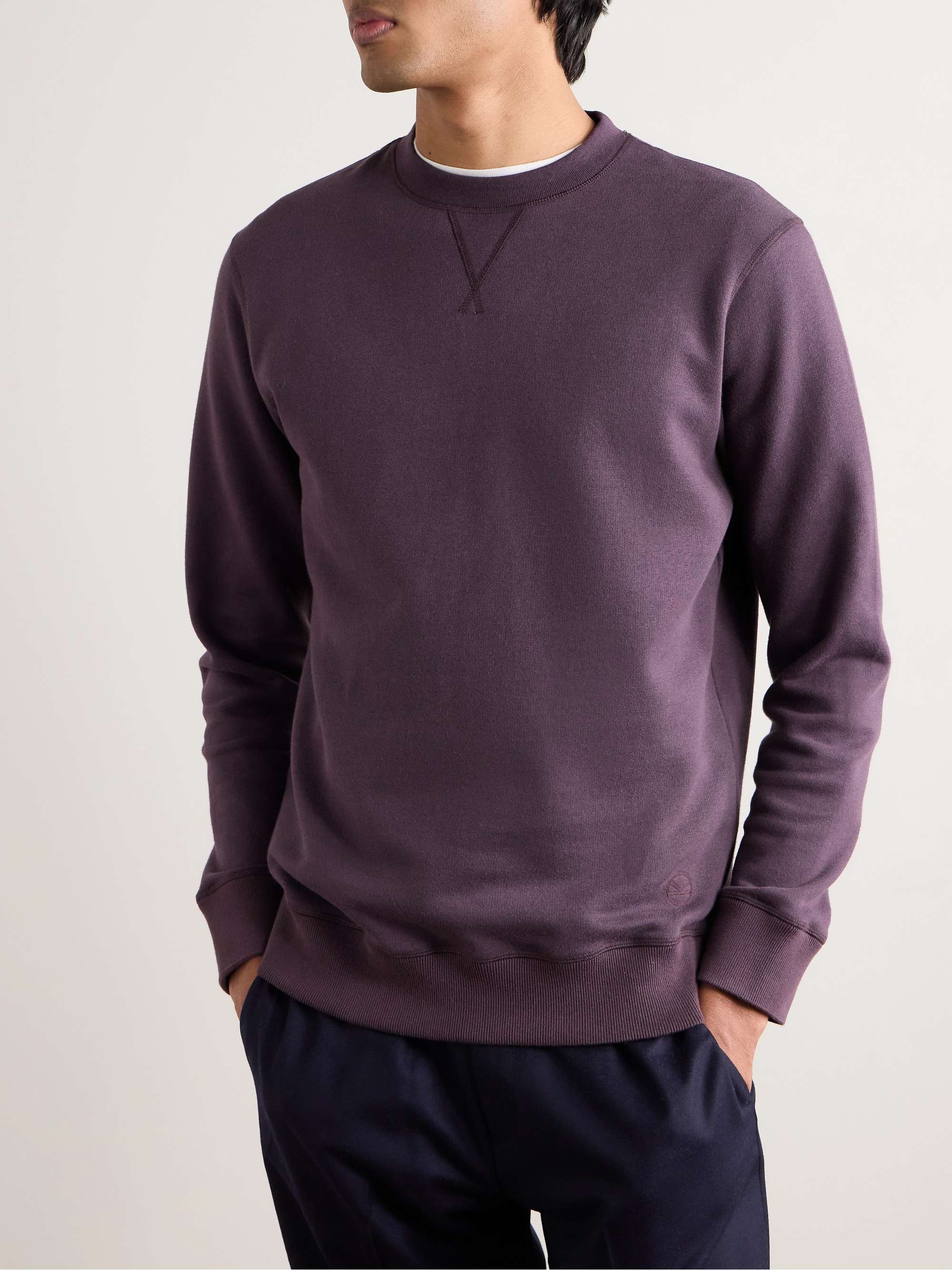 Cotton and Cashmere-Blend Jersey Sweatshirt view