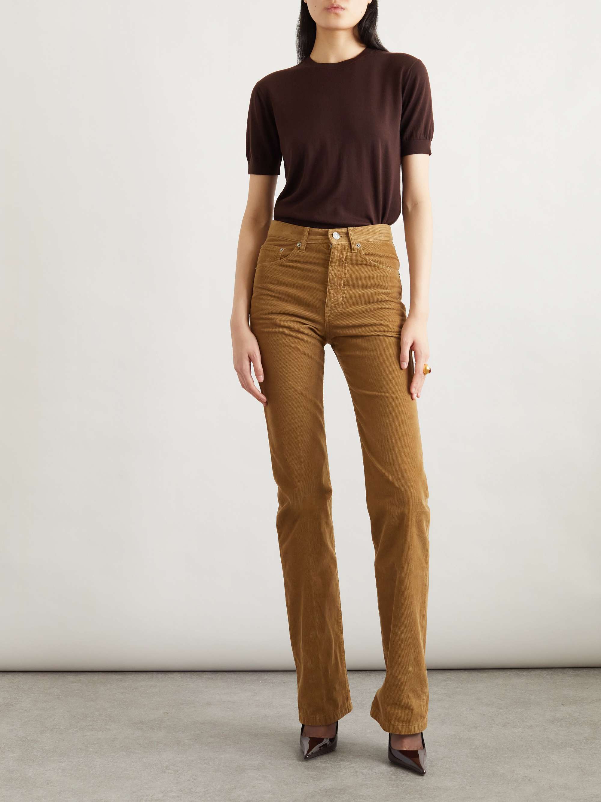 Cropped wool T-shirt view