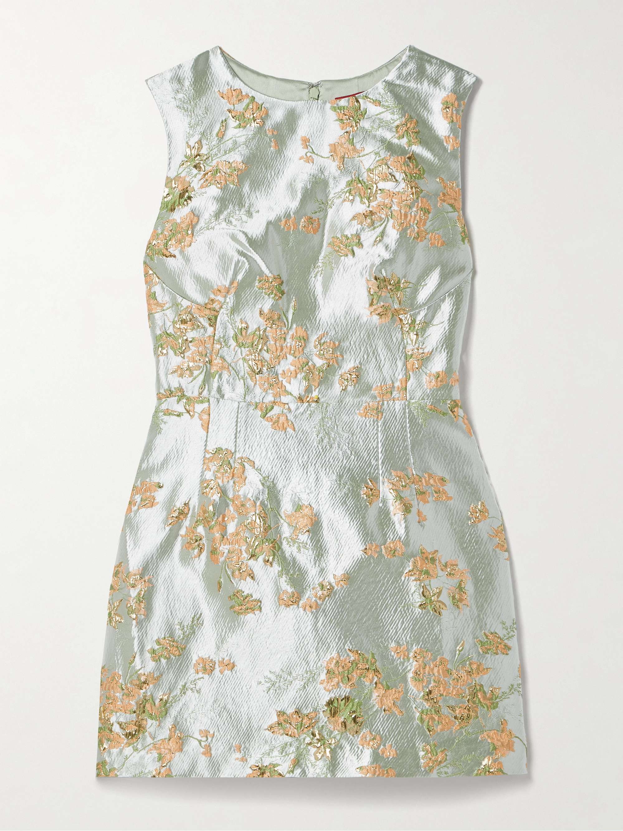 Garden metallic brocade mini dress view
