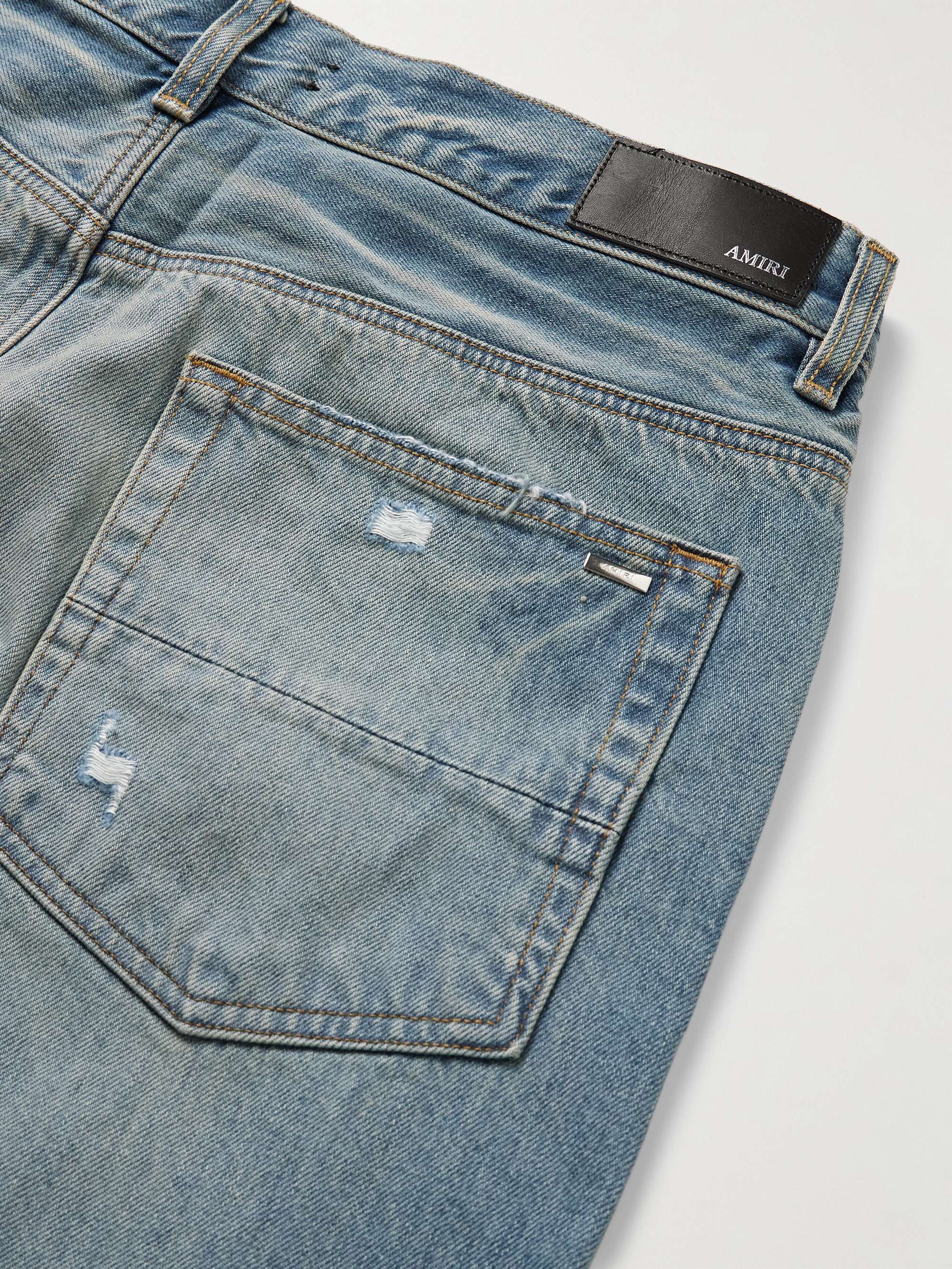 MX1 Straight-Leg Panelled Distressed Jeans view