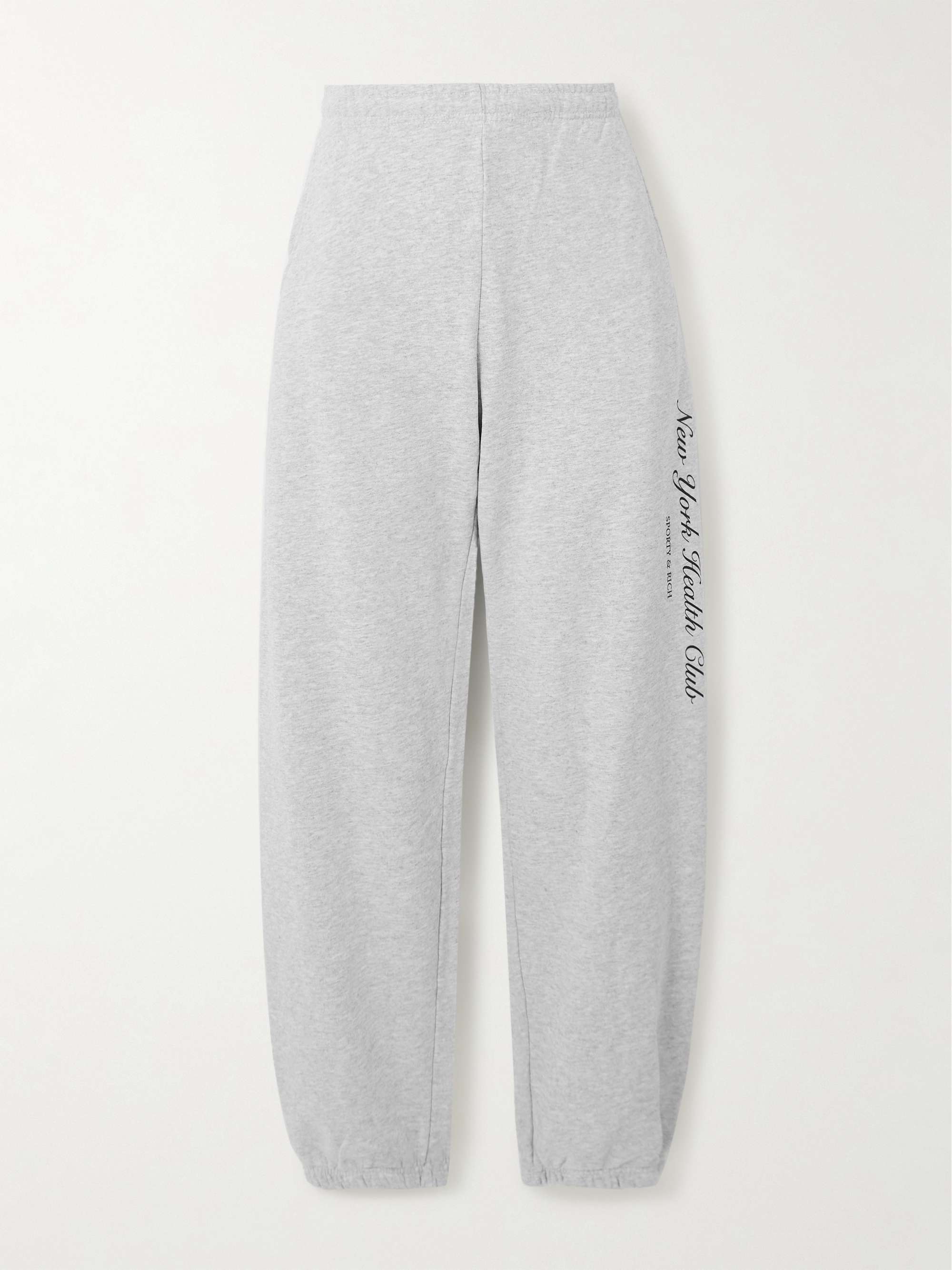 Ivy League printed cotton-blend jersey track pants view