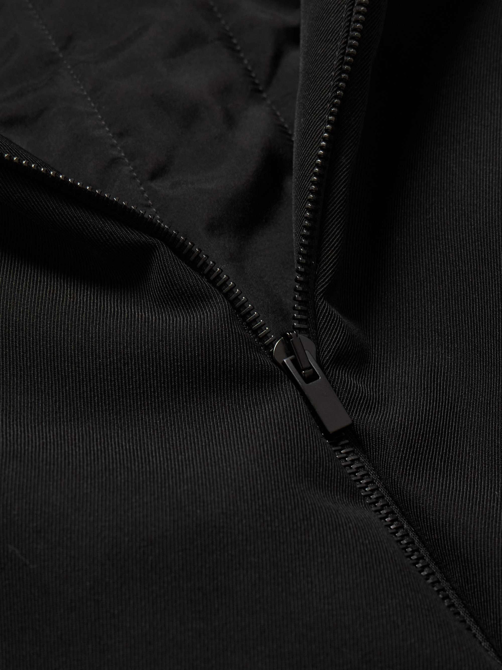 Oversized Padded Wool and Cotton-Blend Twill Bomber Jacket view