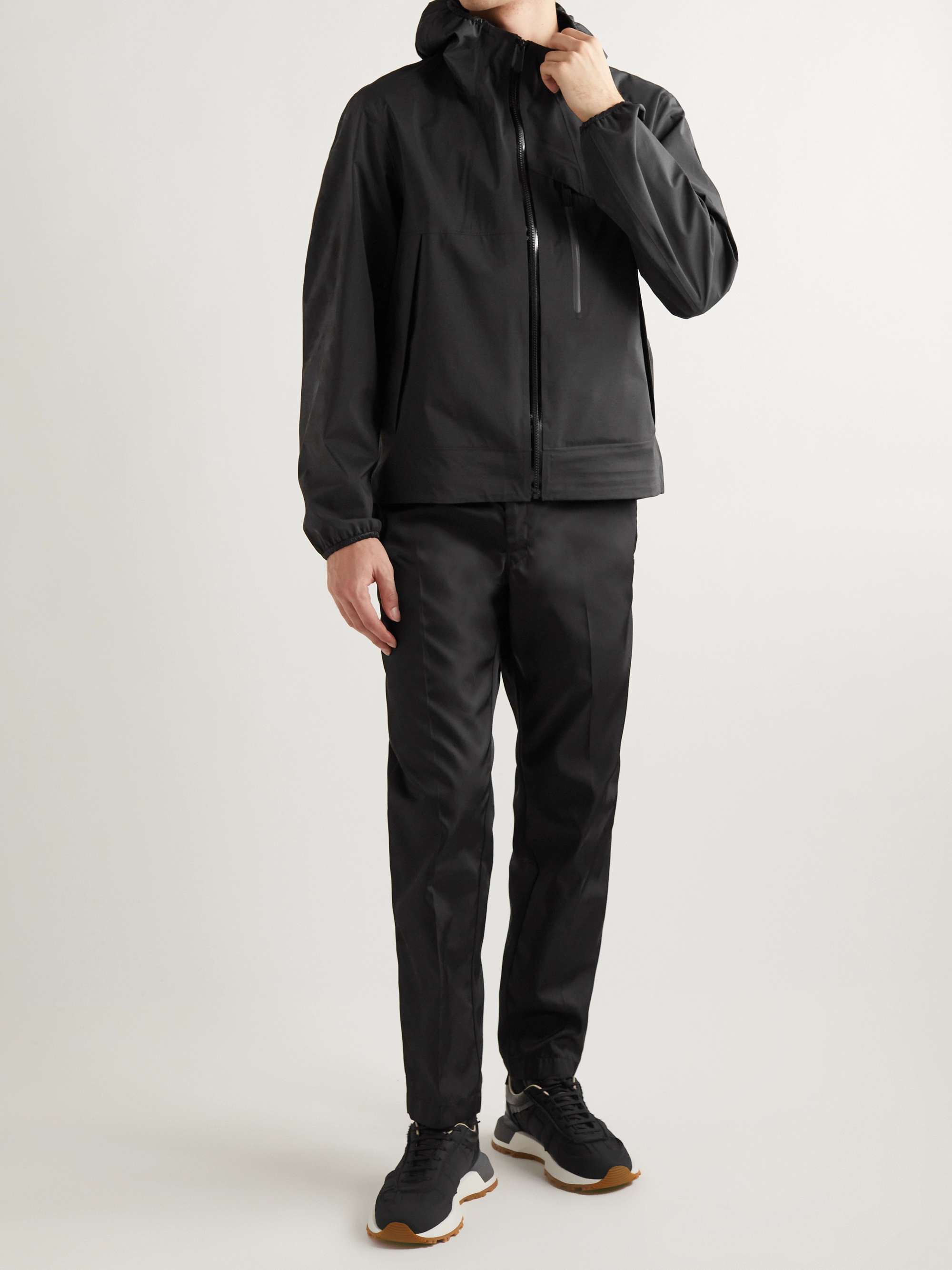 Sattouf Logo-Print Shell Hooded Jacket view