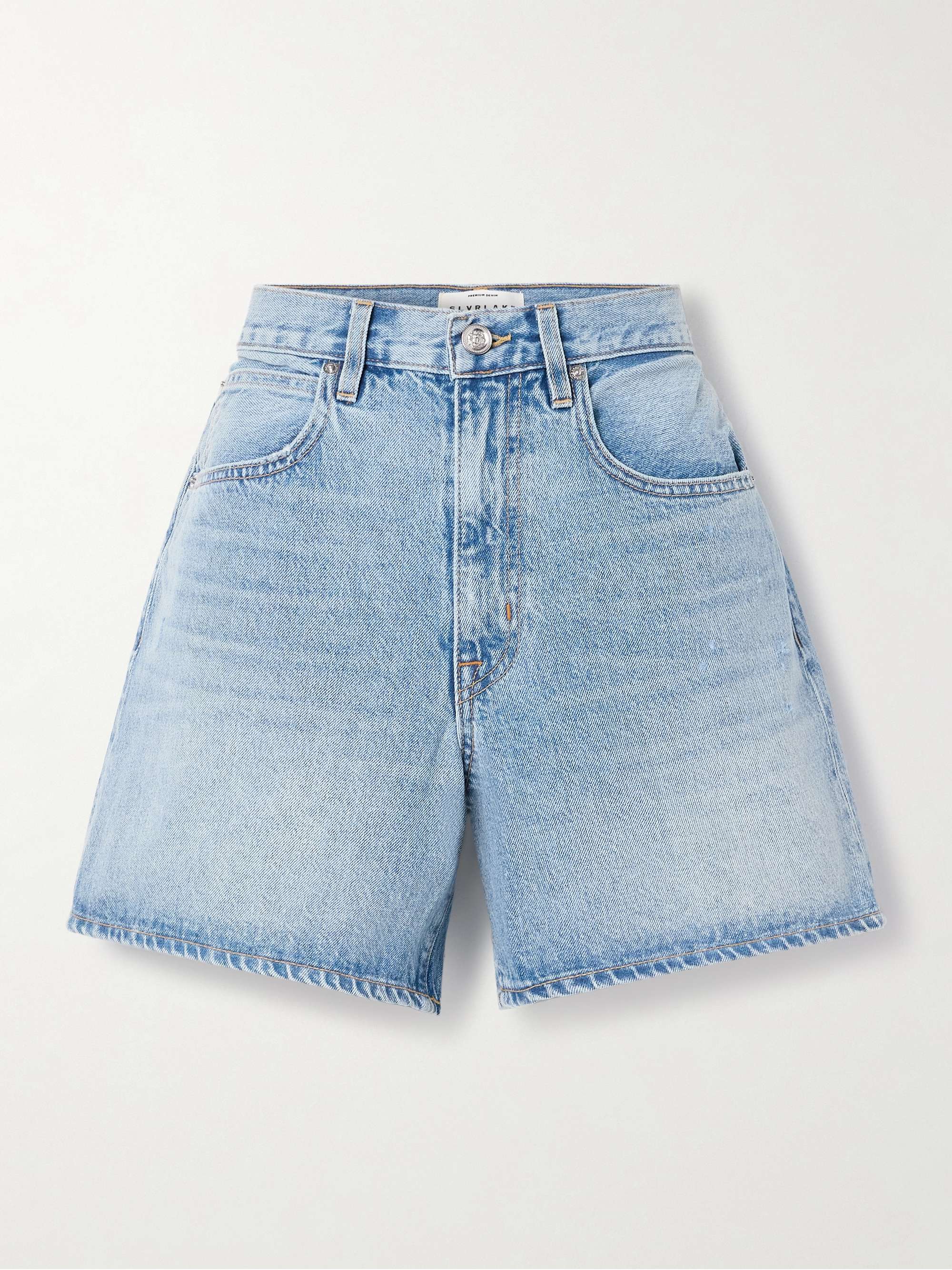 Walker distressed denim shorts view