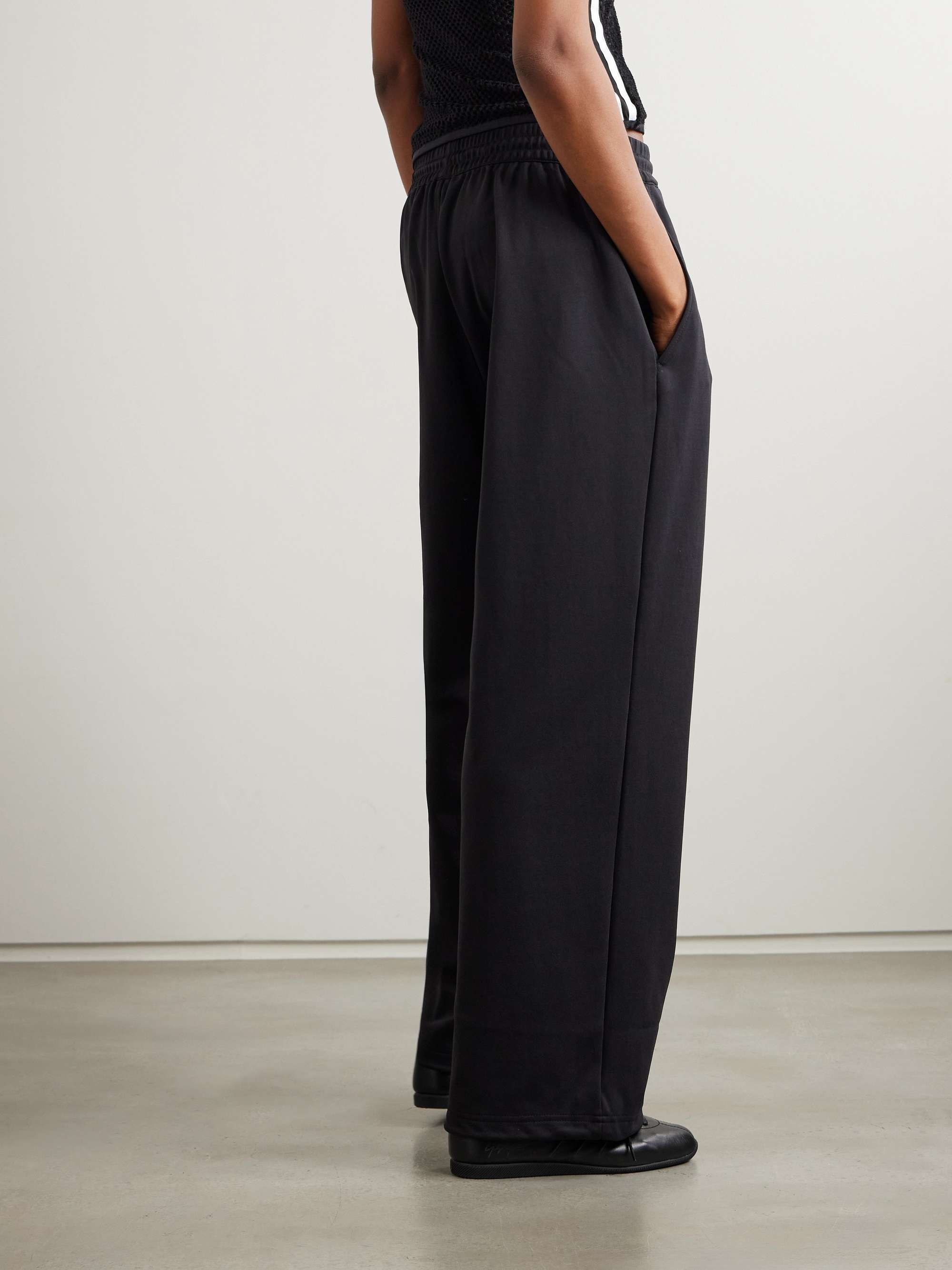 + Y-3 tech-jersey wide-leg track pants view