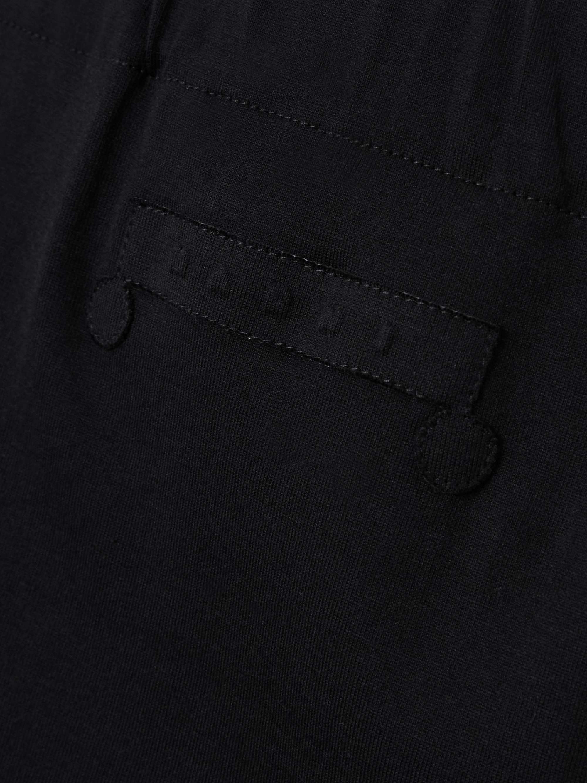 Pleated cotton-jersey midi skirt view