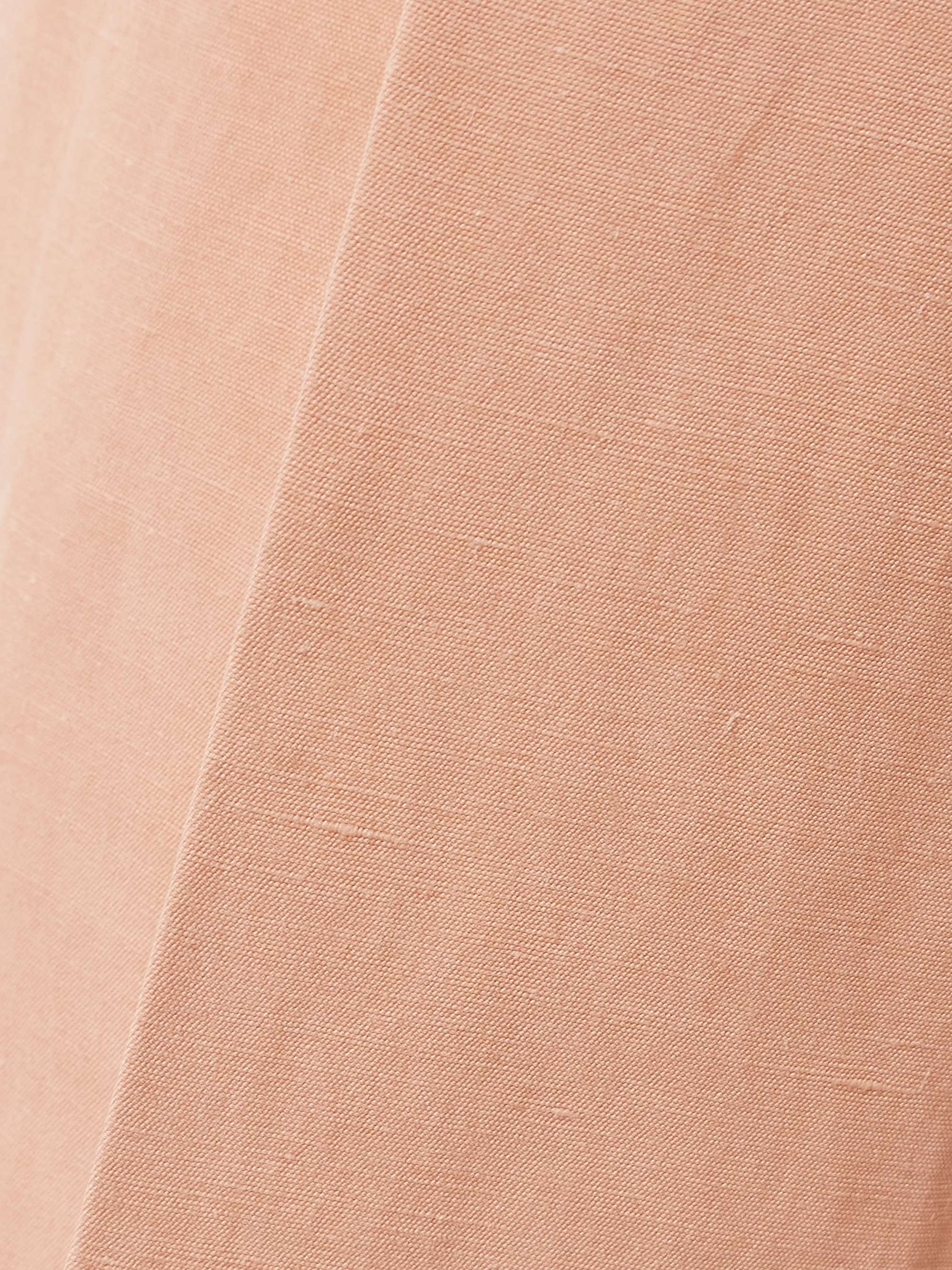 Flica Fox pleated silk and linen-blend straight-leg pants view