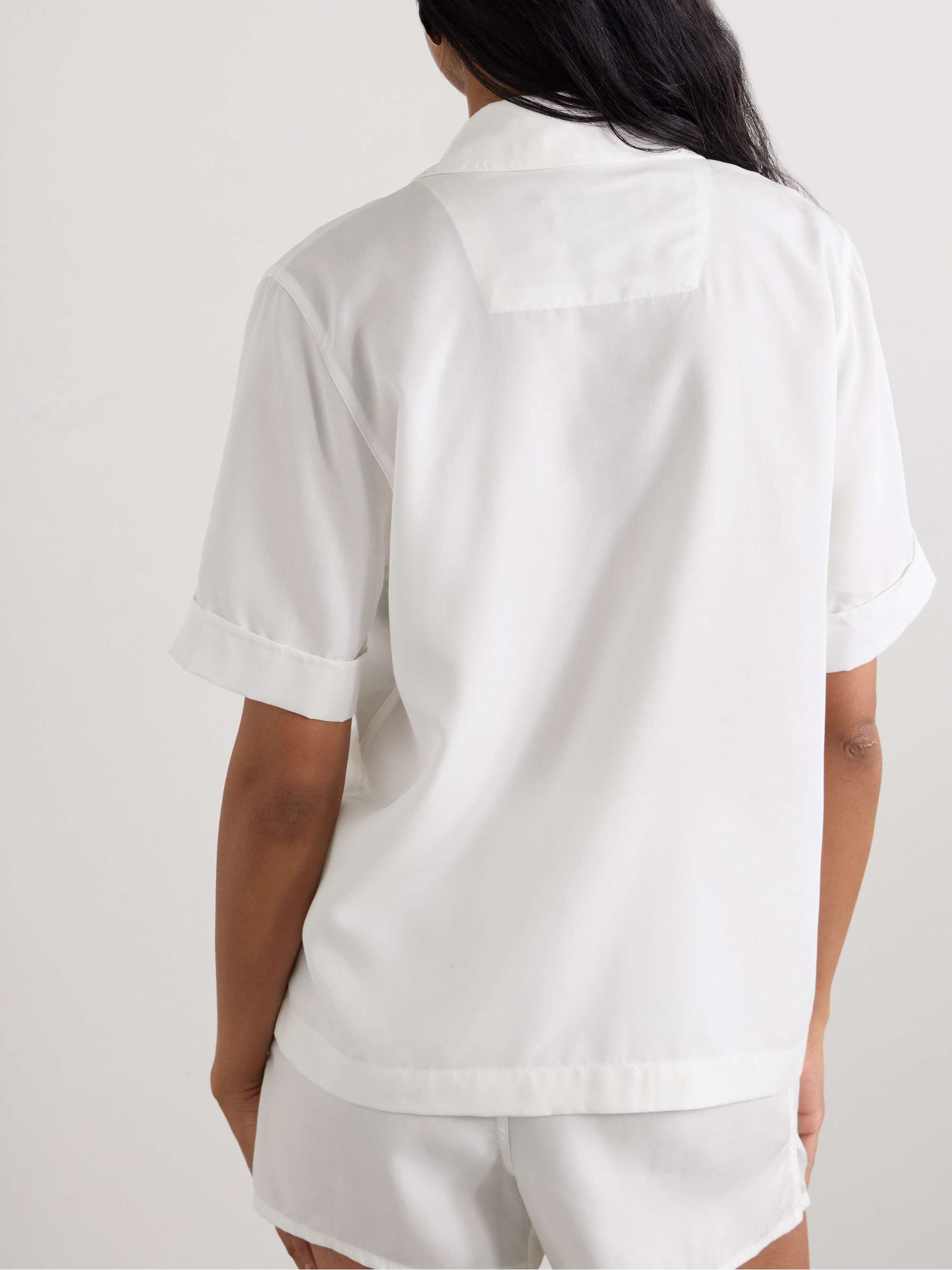 Lyocell pajama shirt view