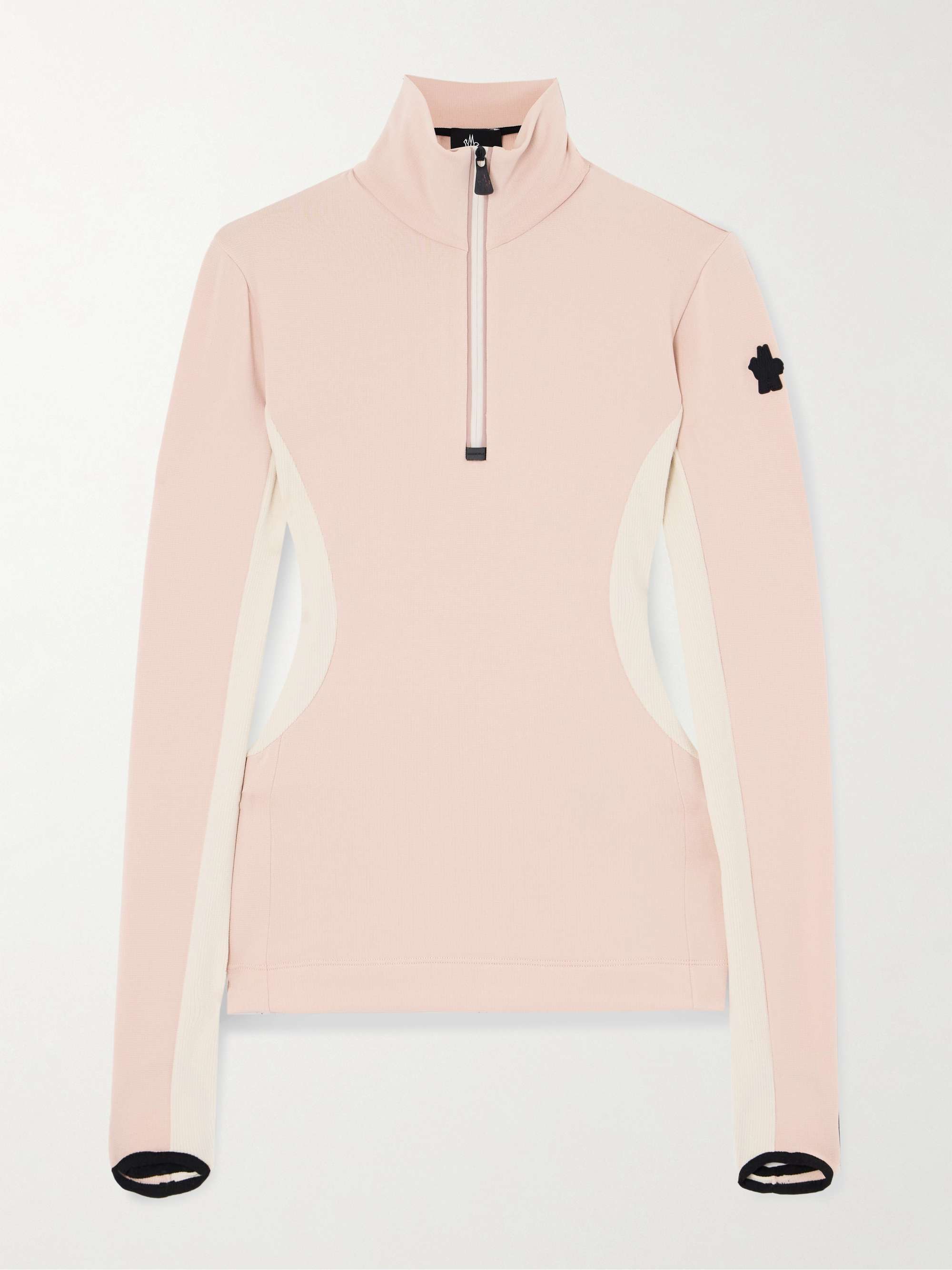 Color-block stretch-jersey base layer view