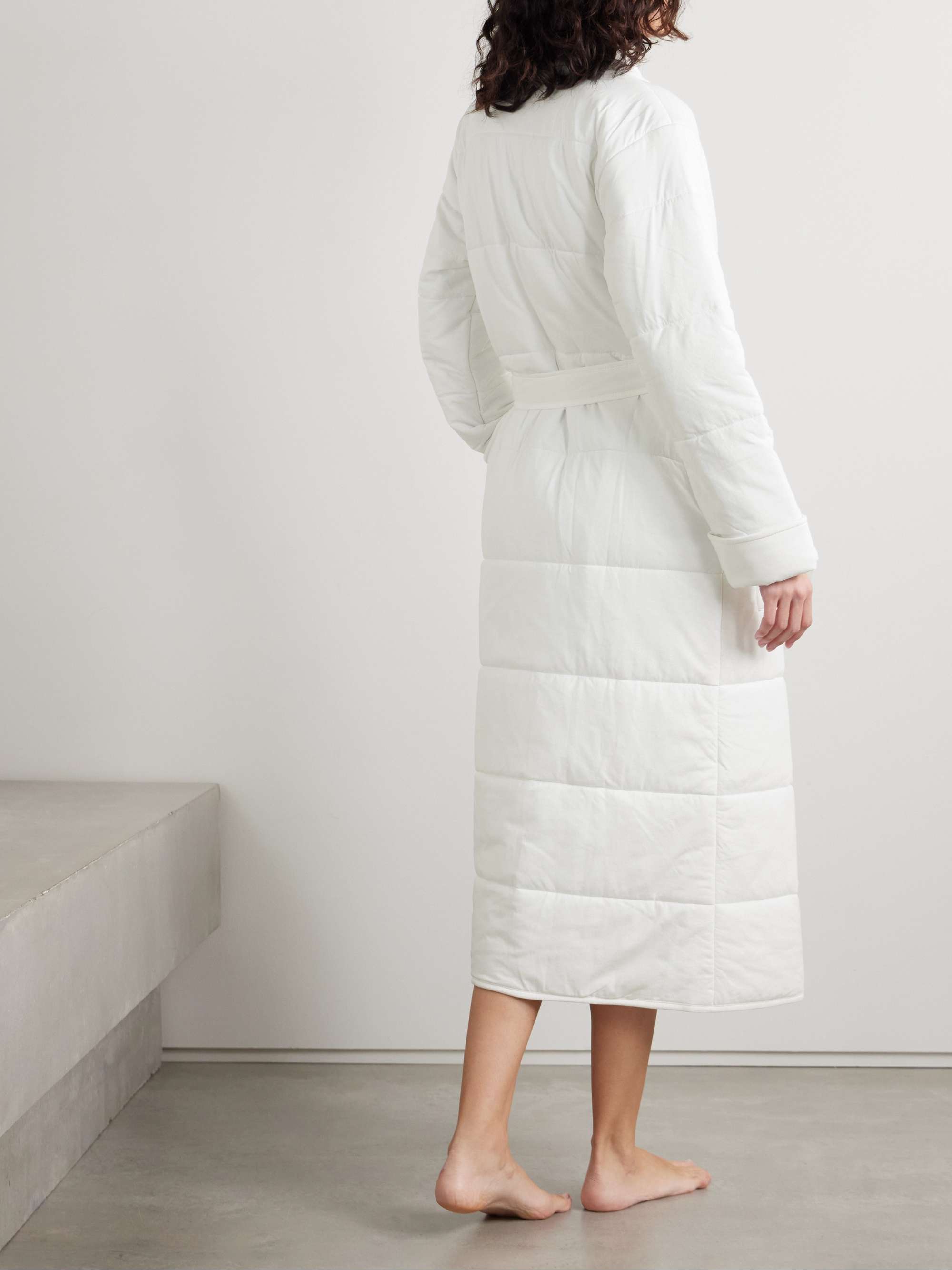 Sierra quilted padded cotton robe view