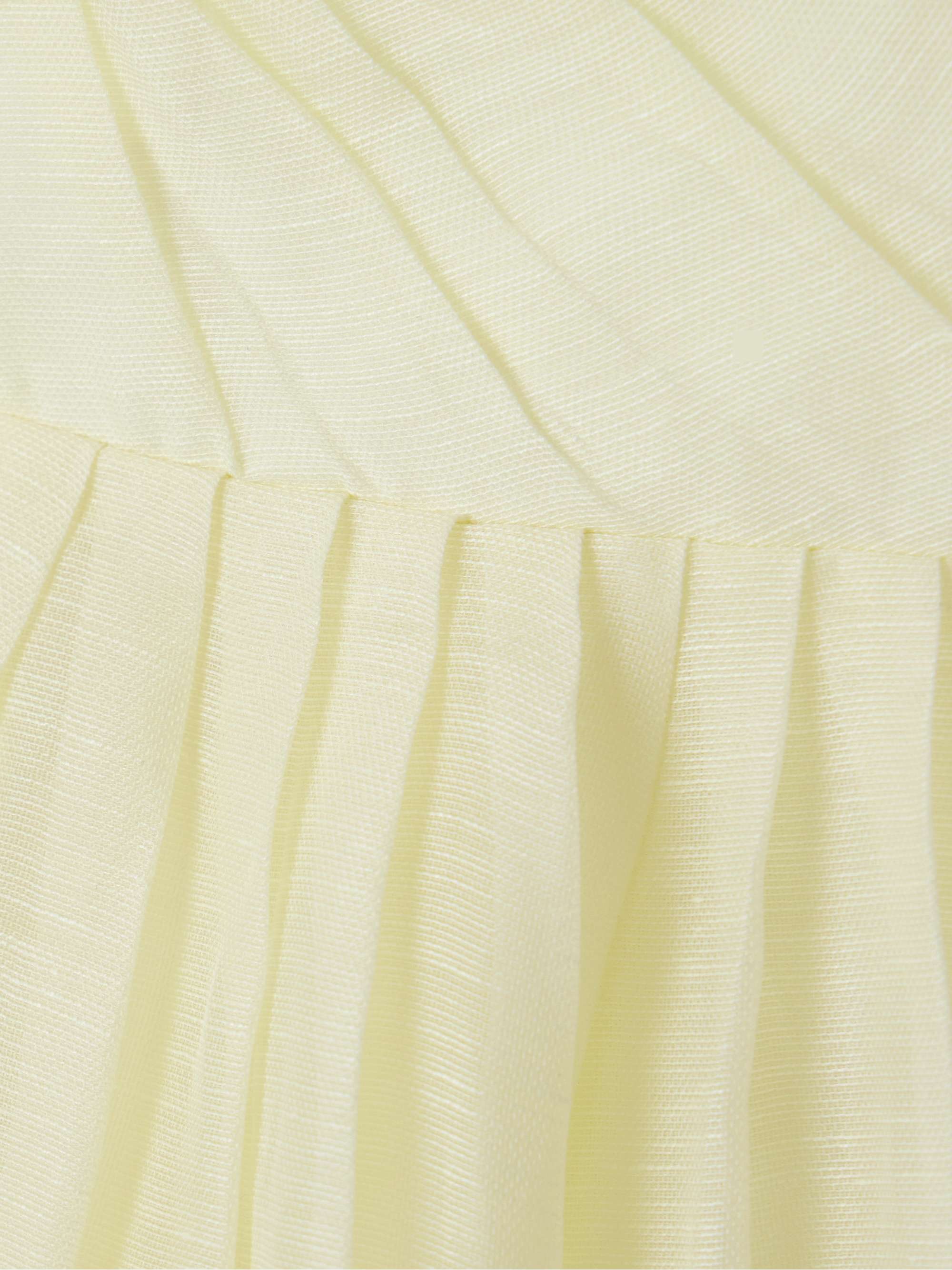 Illuminate pleated linen and silk-blend mini dress view