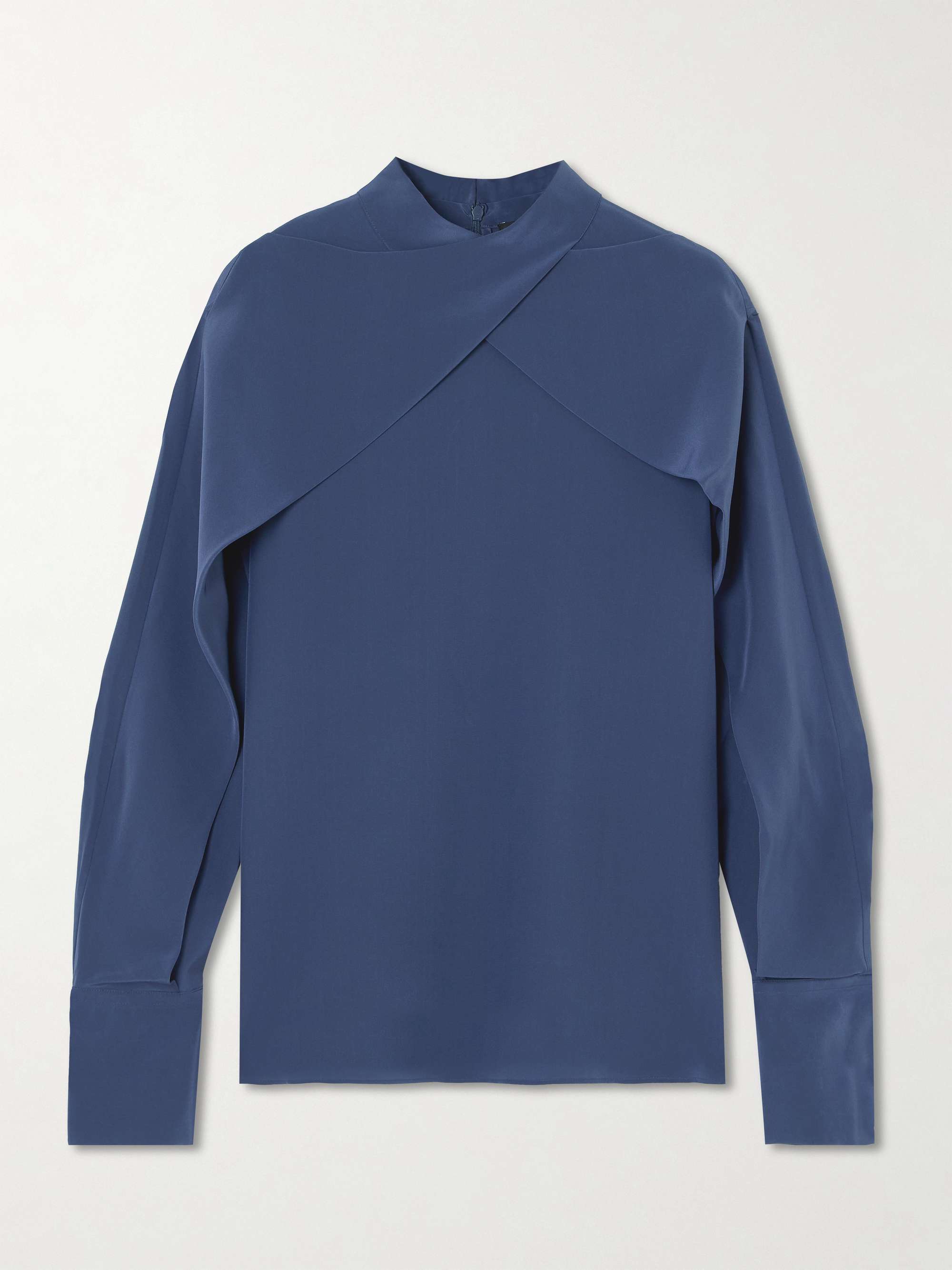 Bailie layered silk crepe de chine blouse view