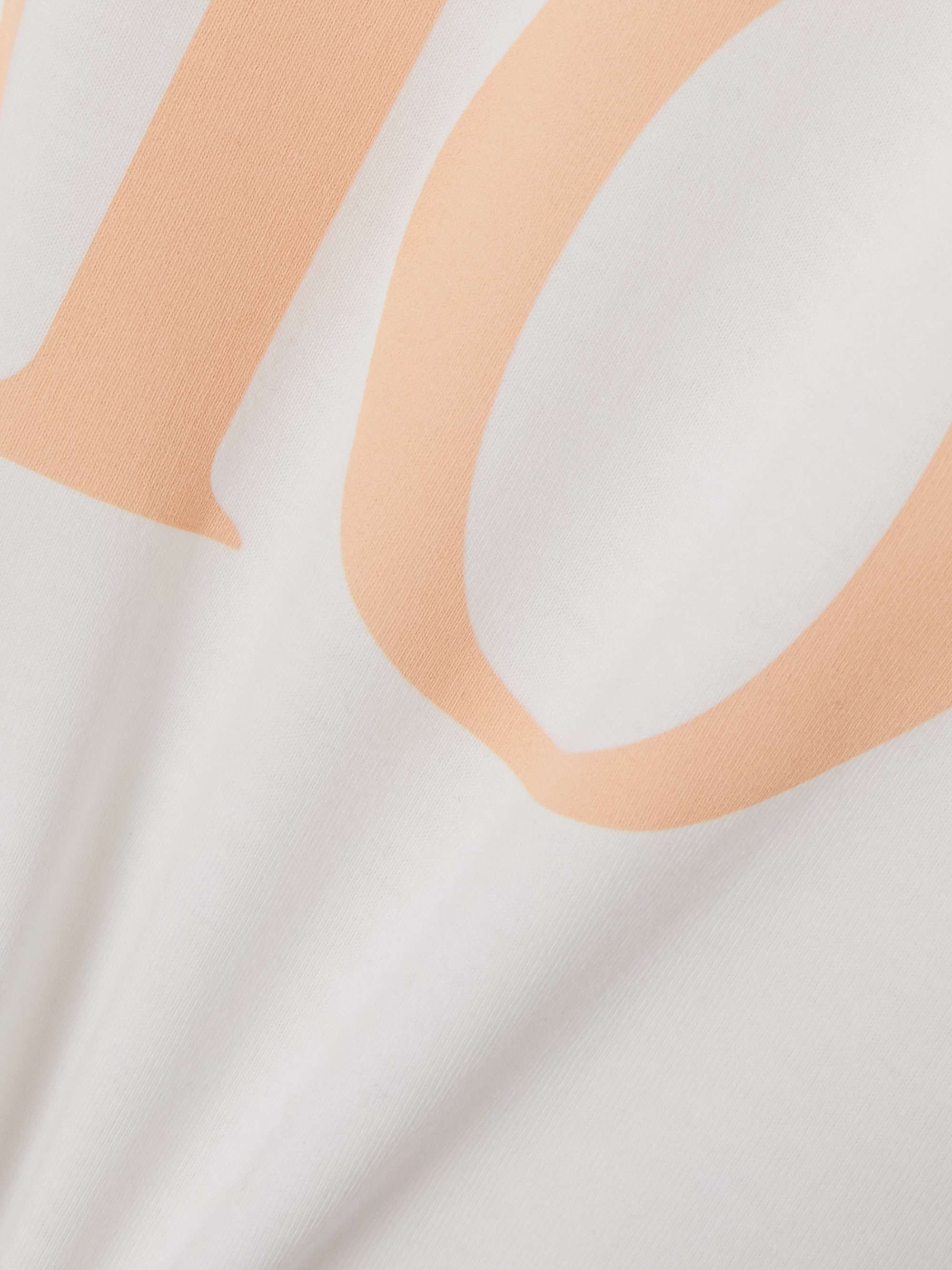 Cropped printed cotton-jersey T-shirt view