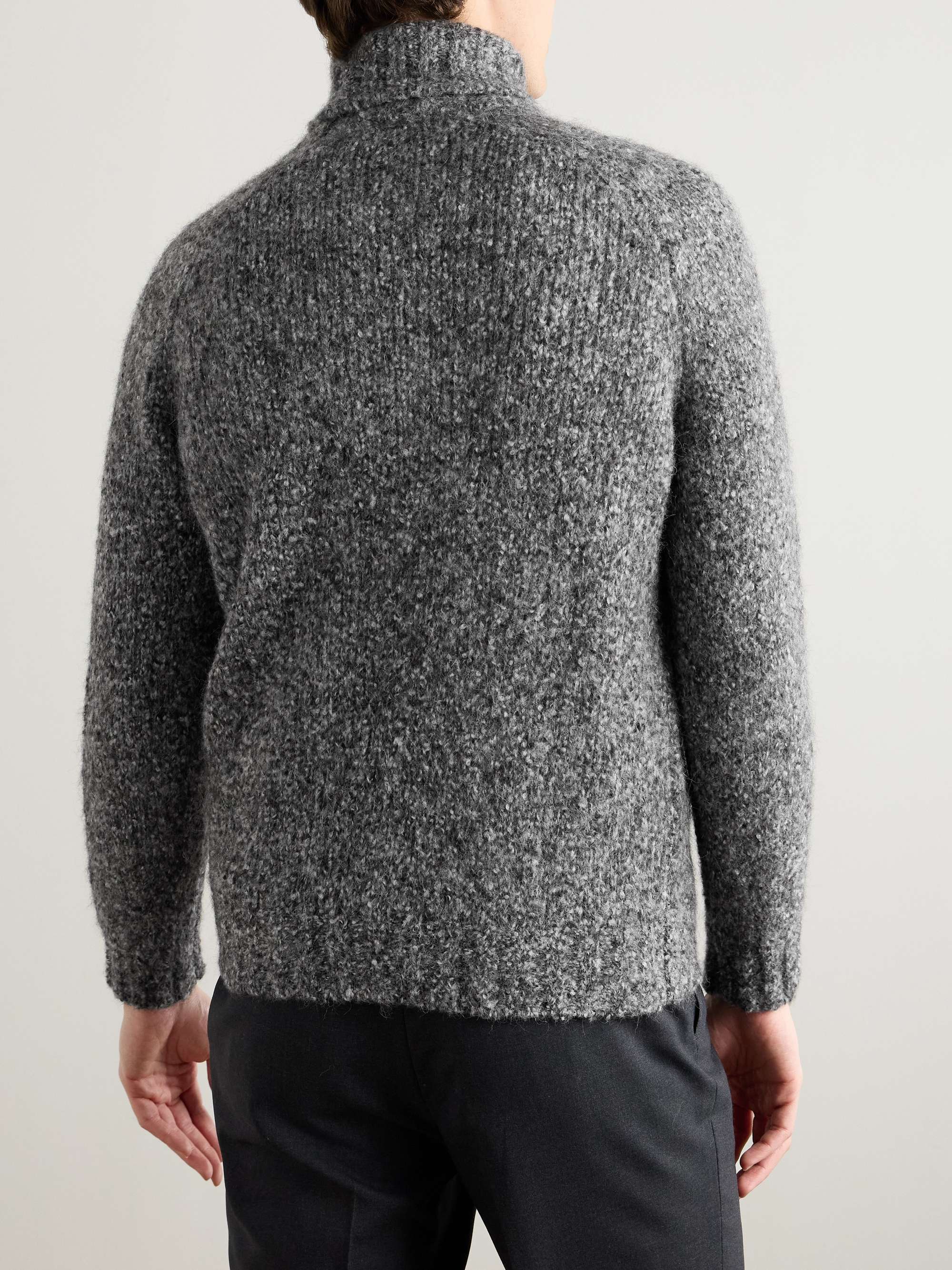 Ribbed Alpaca-Blend Rollneck Sweater view