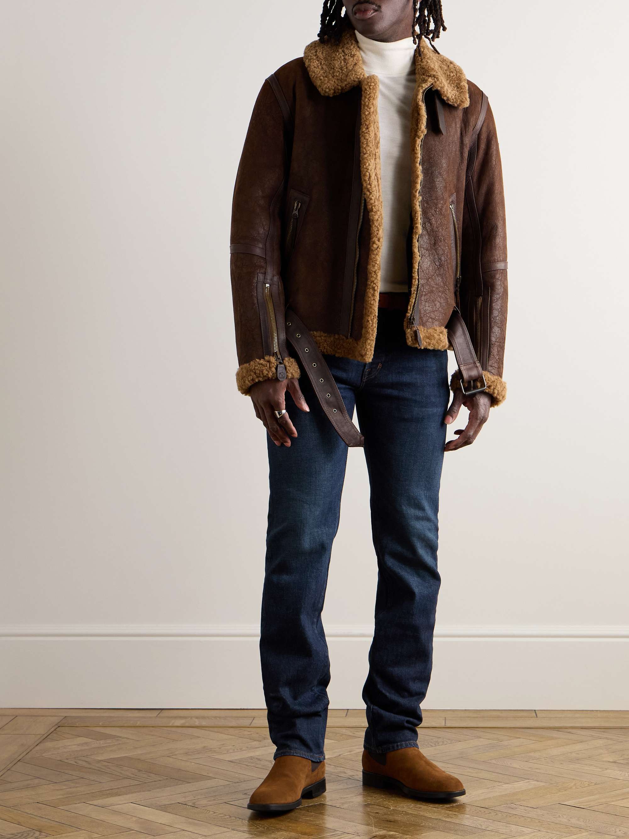 Slim-Fit Straight-Leg Selvedge Jeans view