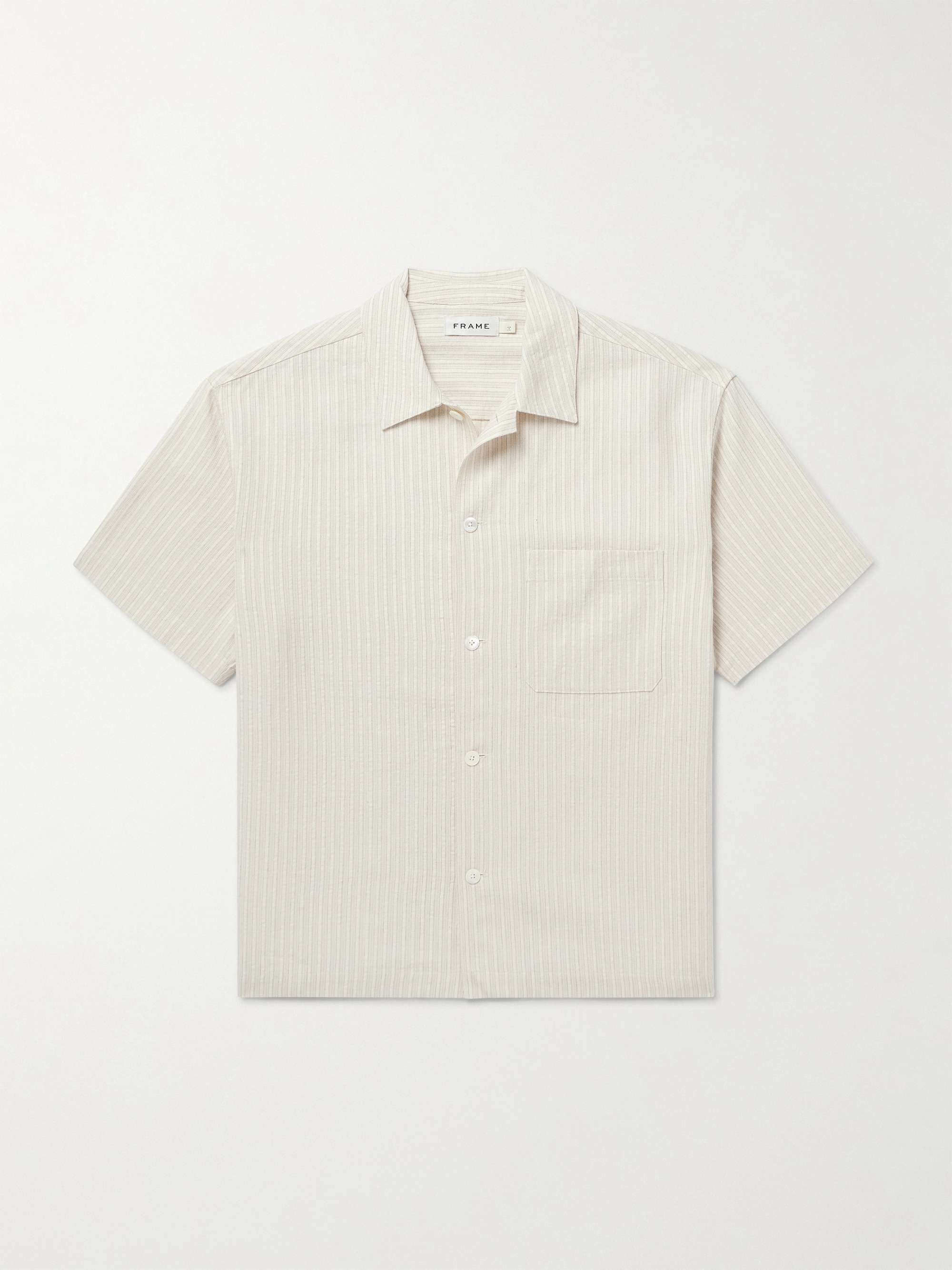 Striped Cotton-Jacquard Shirt view