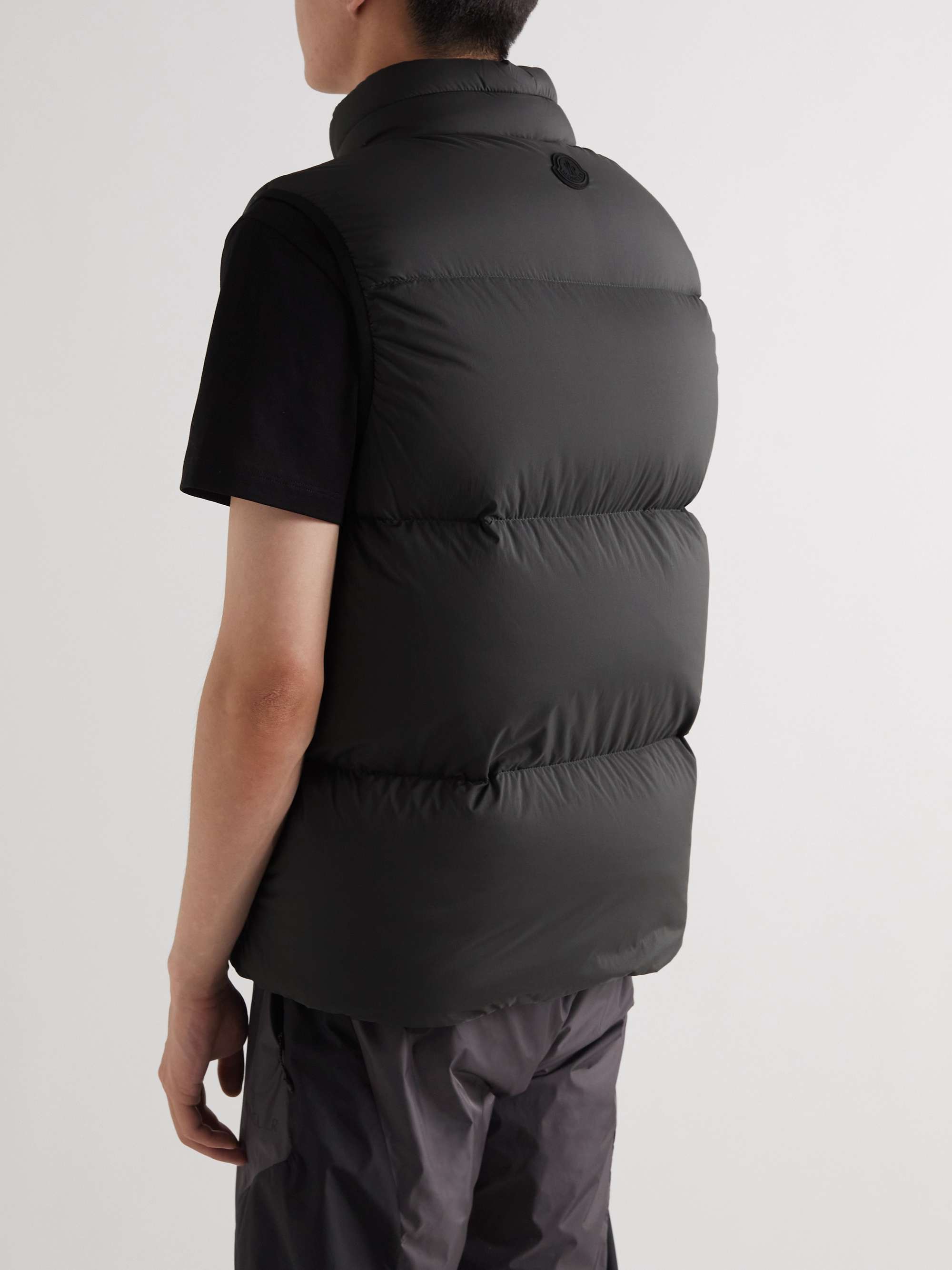 Logo-Print Quilted Nylon Down Gilet view