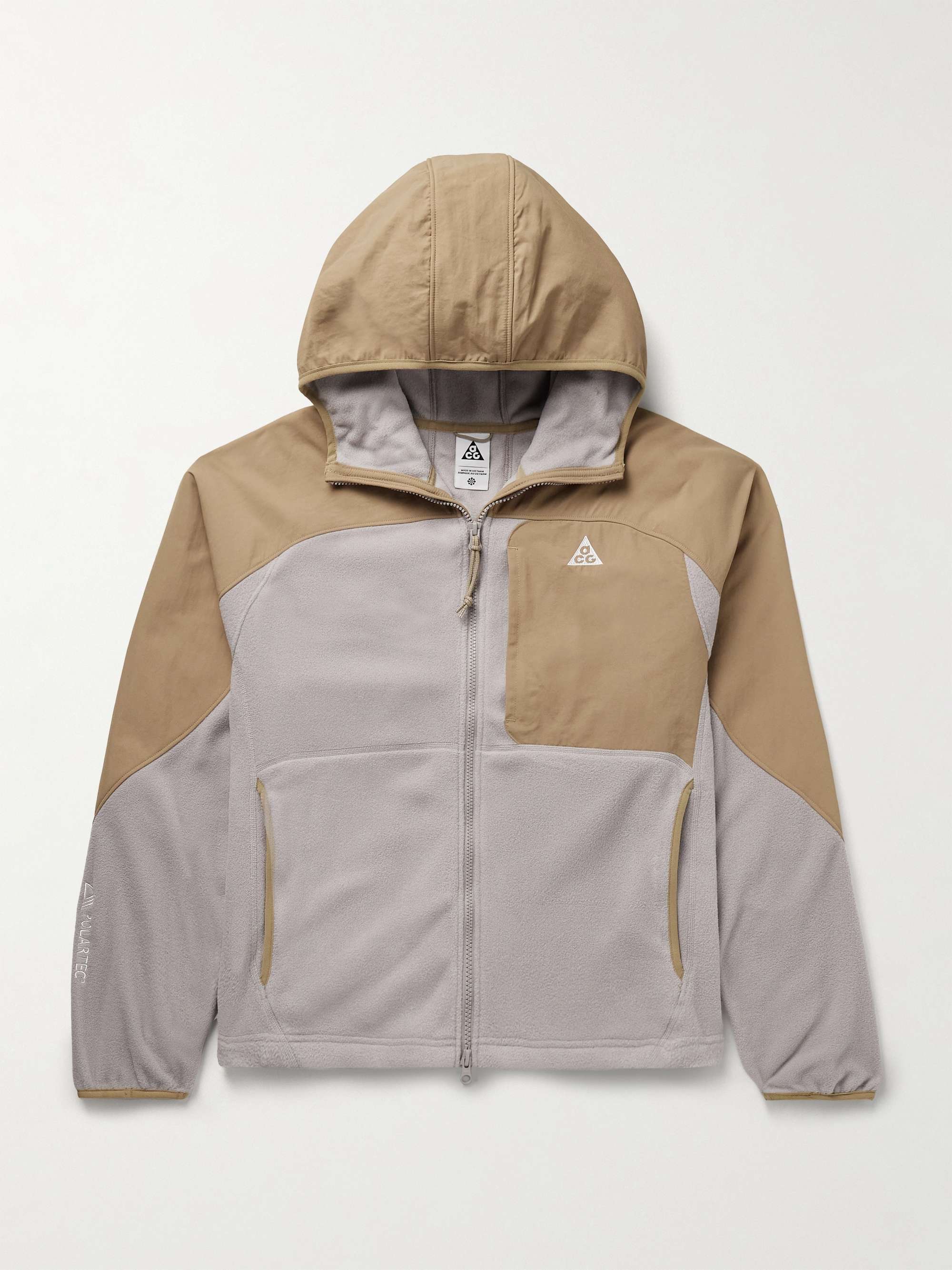 ACG Wolf Tree Panelled Polartec® Fleece and Nylon Hooded Jacket view