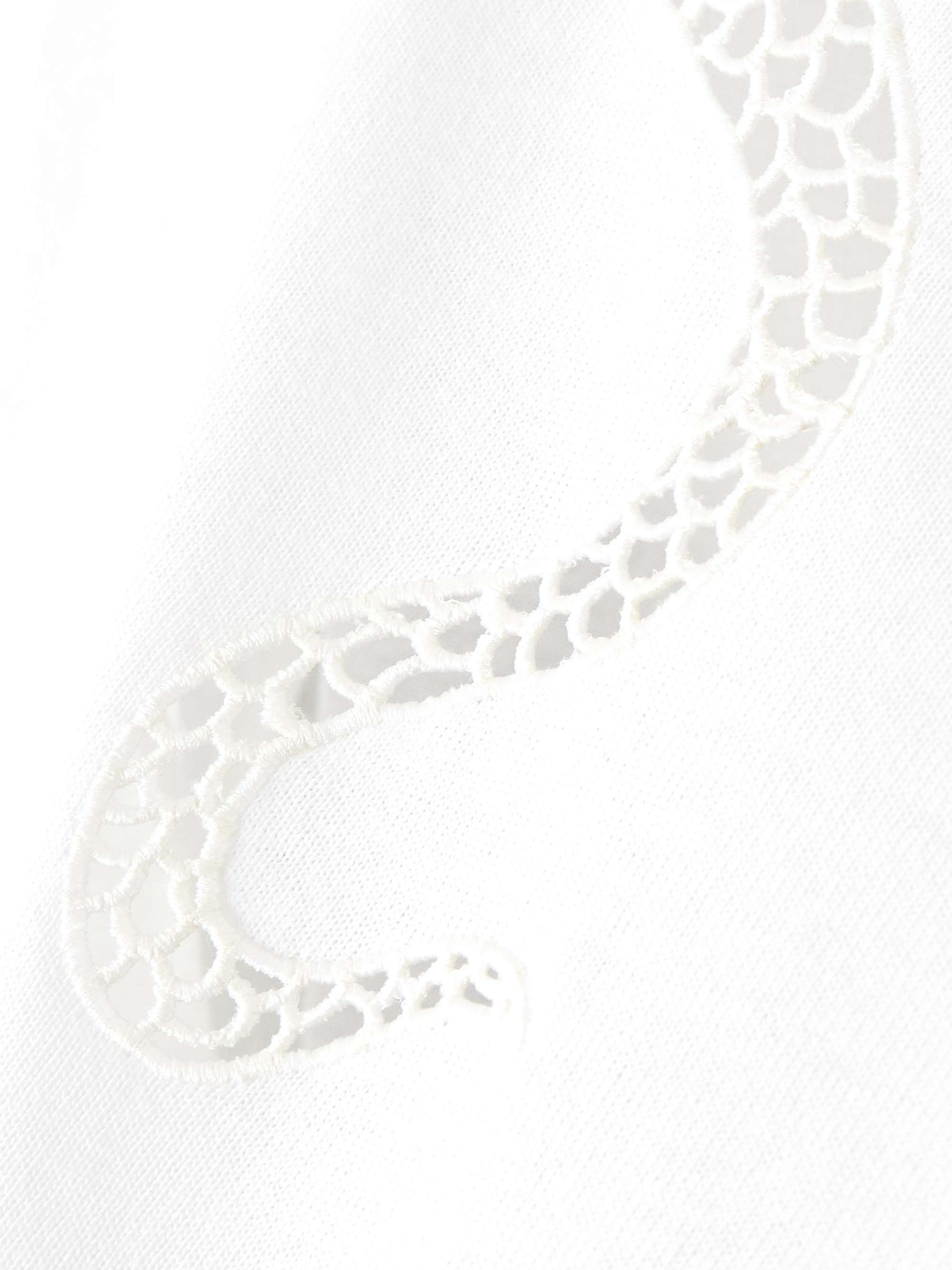 Crochet-trimmed cotton-jersey T-shirt view